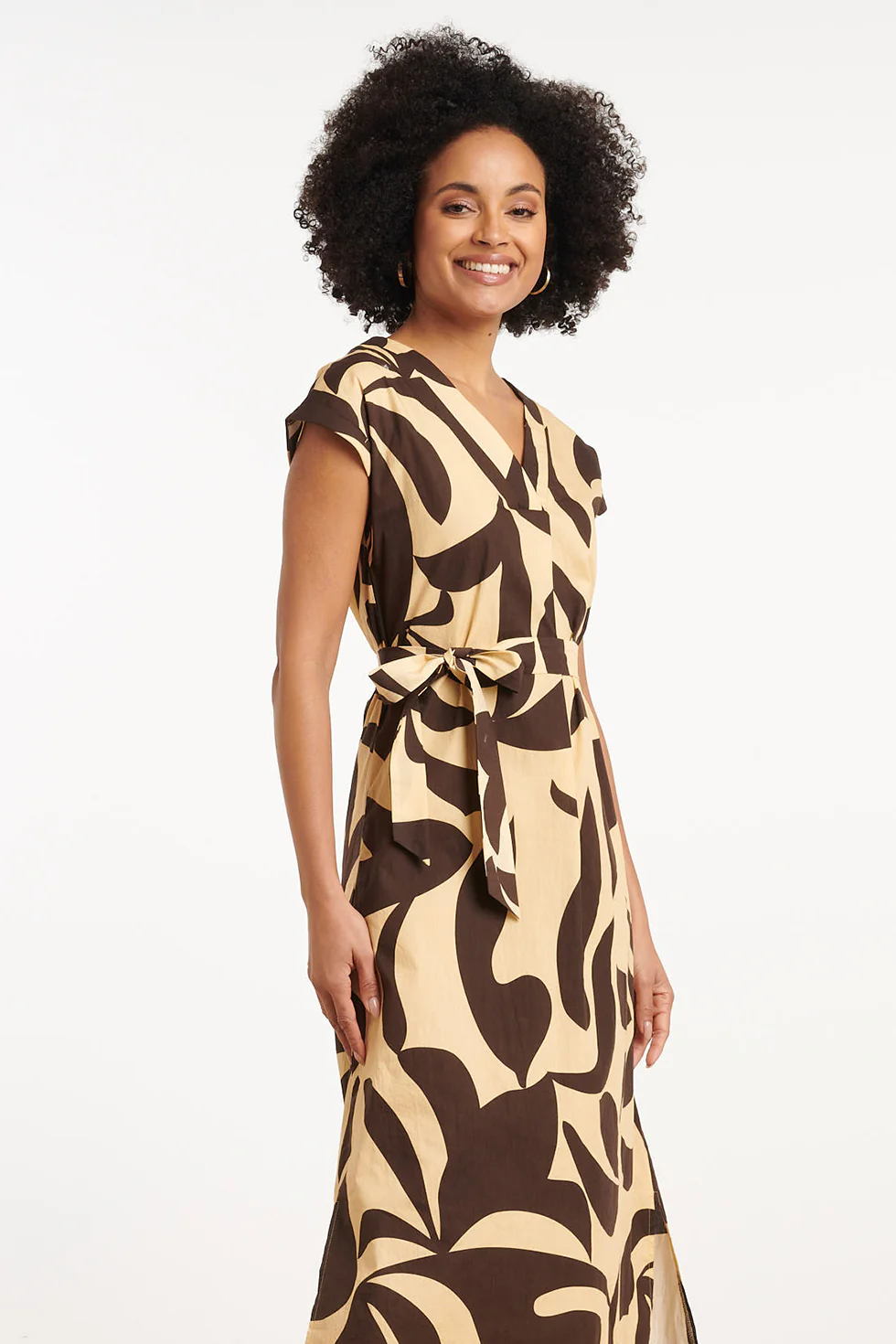35167, Jurken | Sand - Black - Image 4