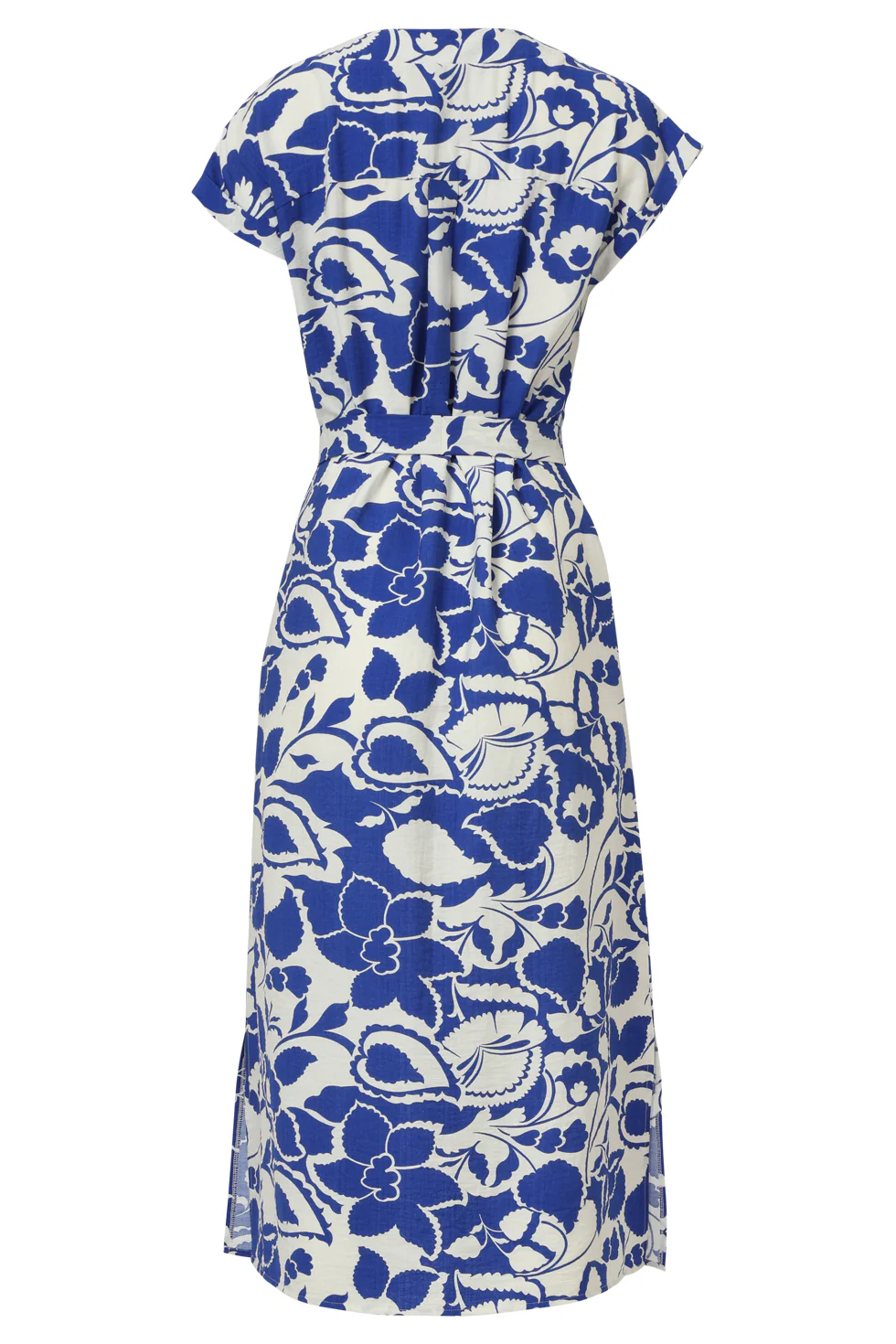 35172, Jurken | Off White - Cobalt - Image 7