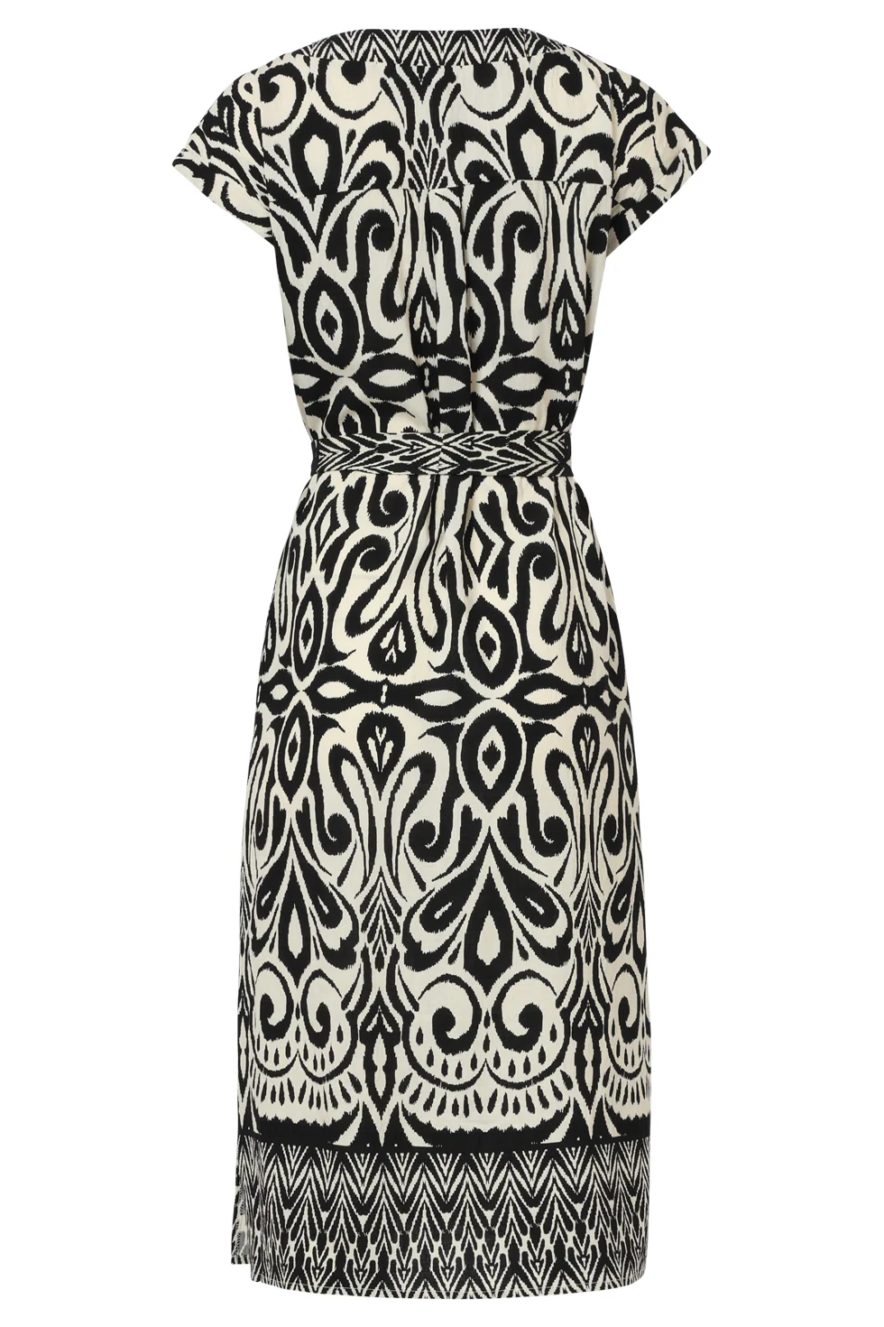 35176, Jurken | Off White - Black - Image 7