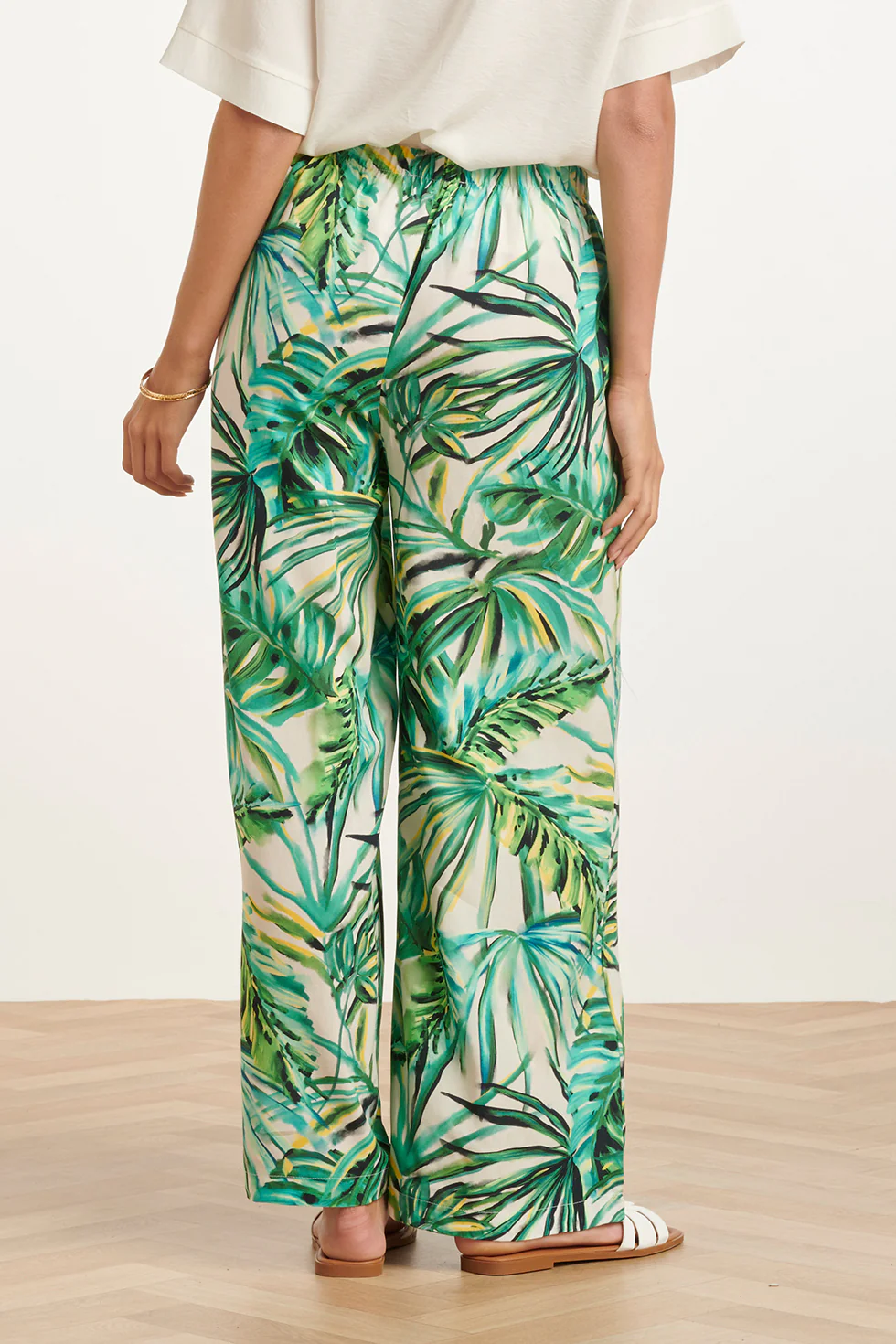 35222, Trouser | White - Green - Image 5