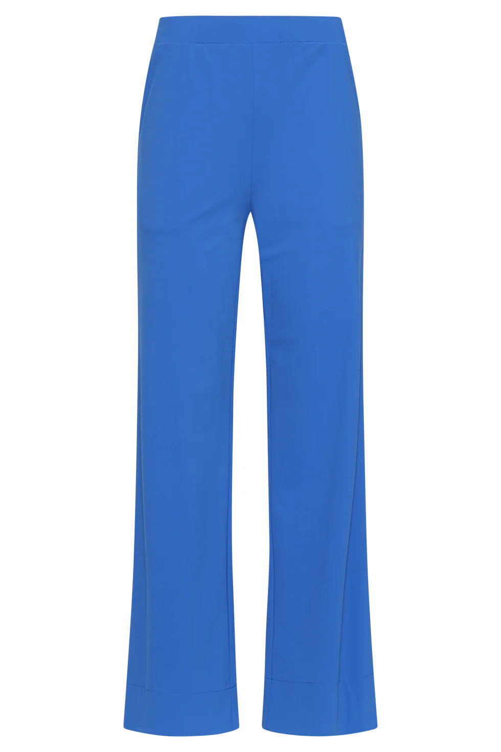 Blauwe Wide Leg Broek Met Hoge Taille | Cobalt - Image 3