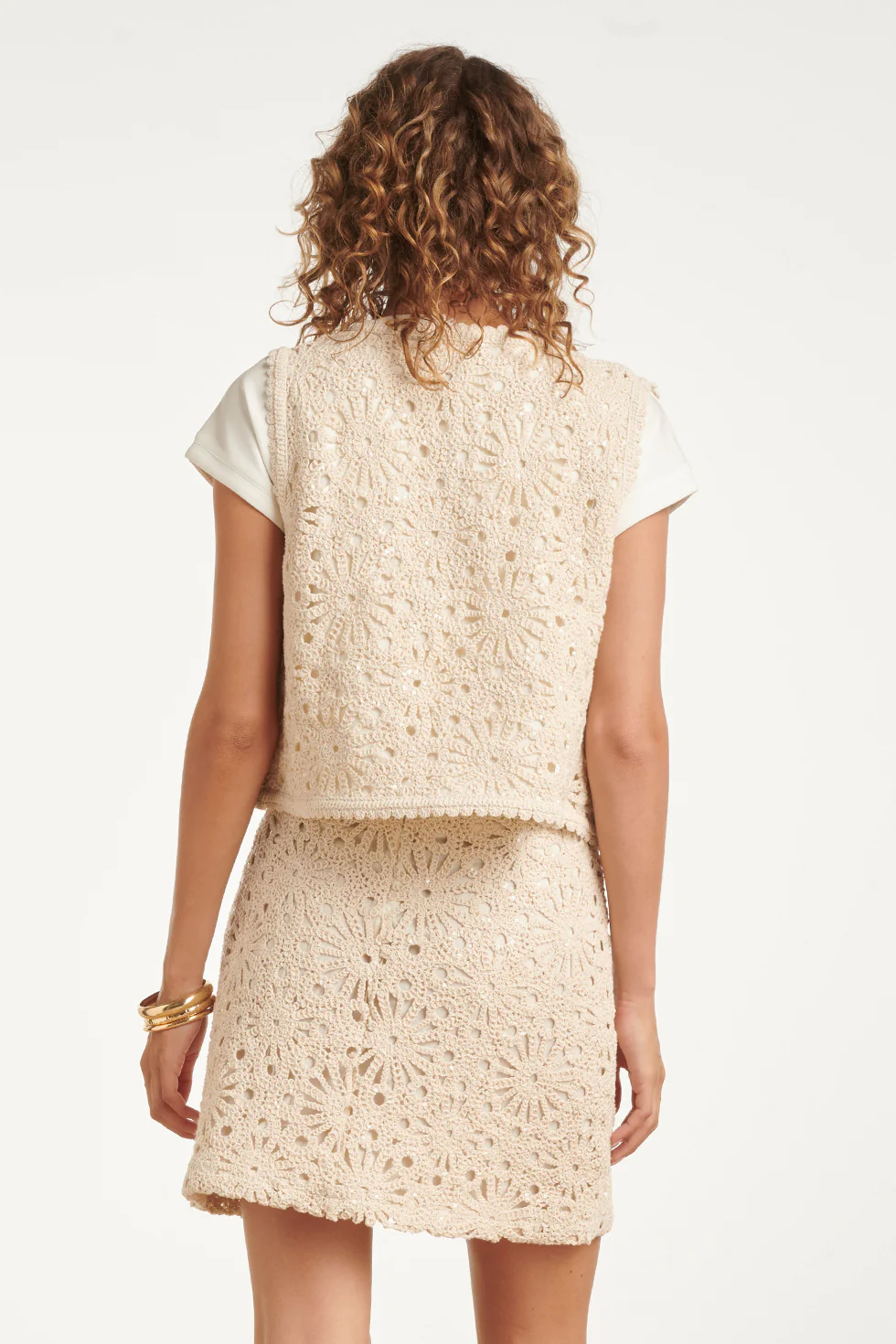 Boho-Chique Gilet | Off White - Image 6