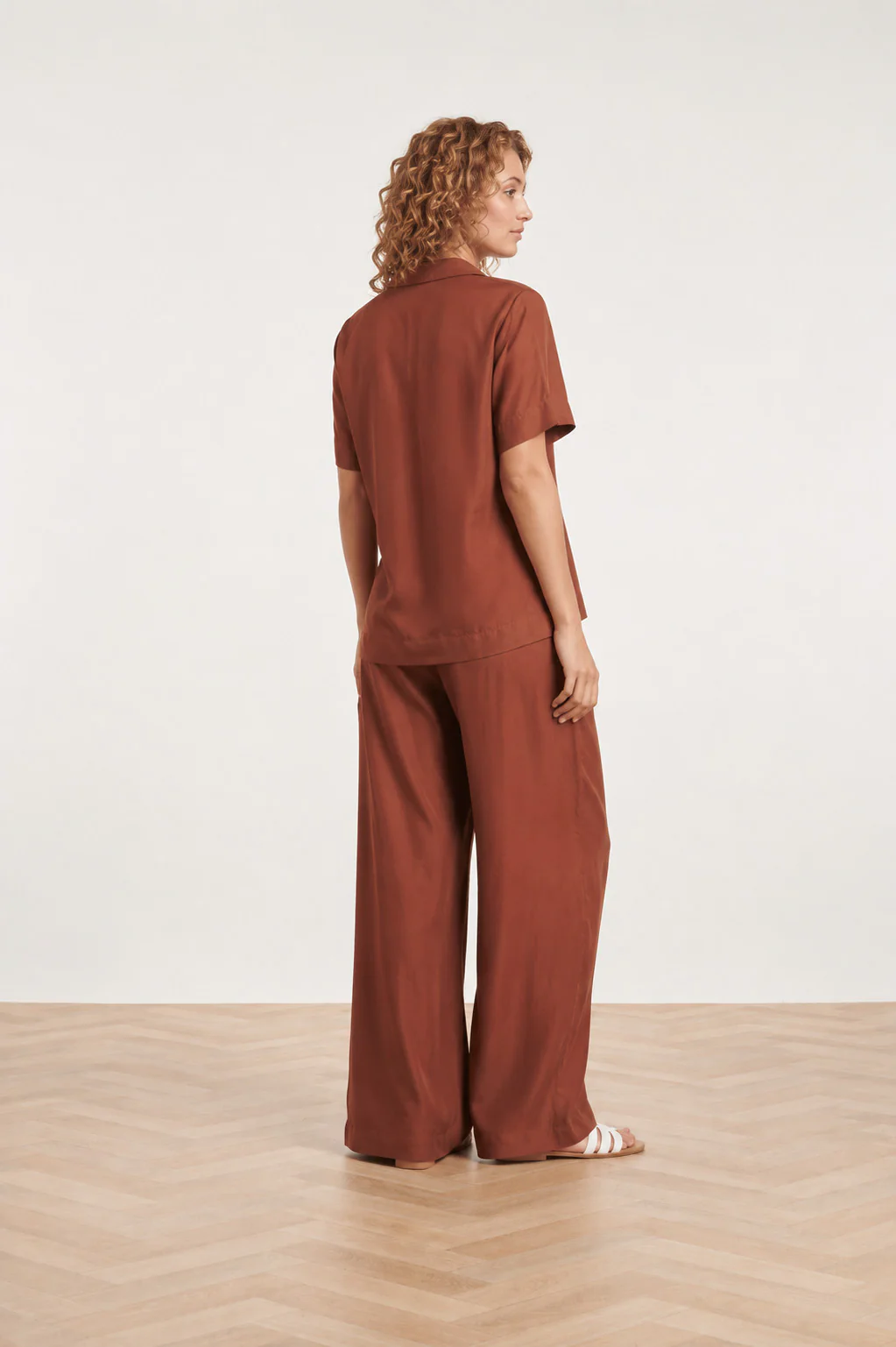 Casual Shirt Met Knoopsluiting En Kraag | Brown - Image 5