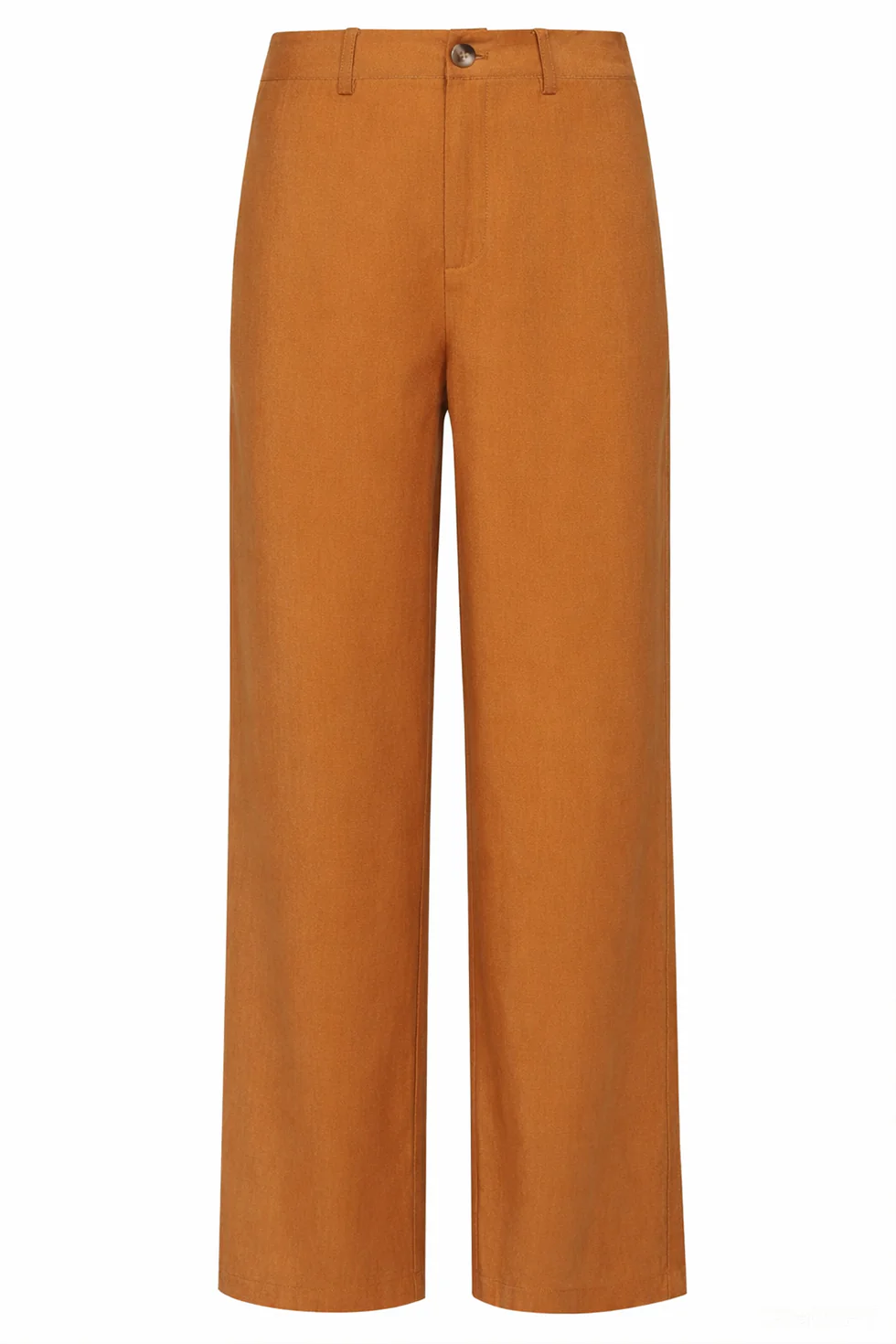 Comfortabele Wide Leg Pantalon | Mustard - Image 2