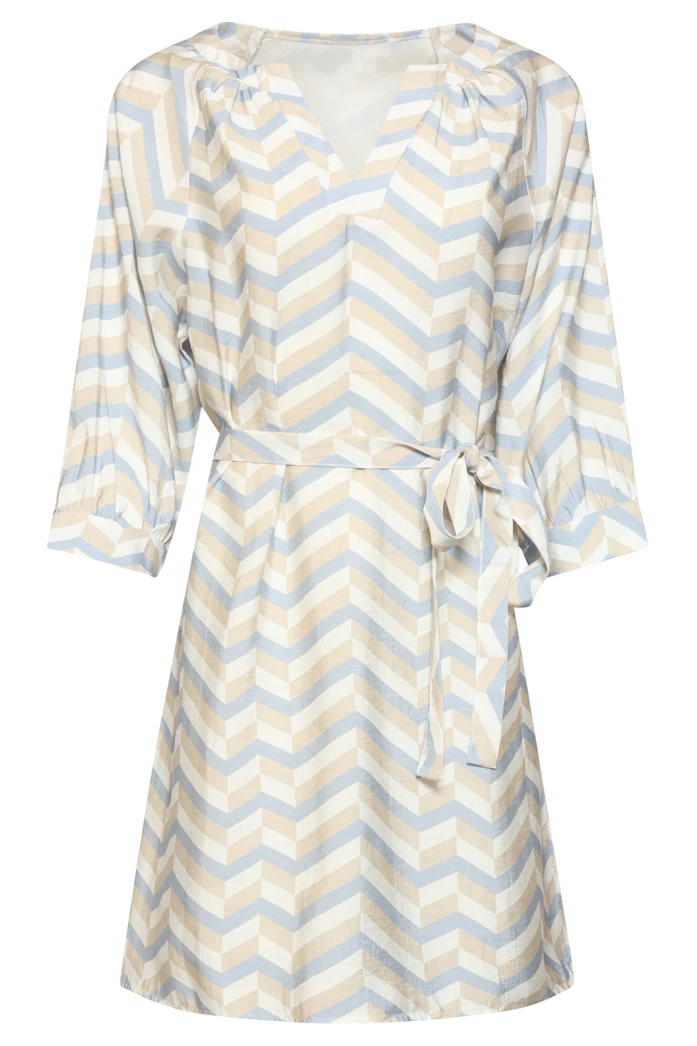 Dames Jurk Met Chevron Print | Muticolour - Image 11
