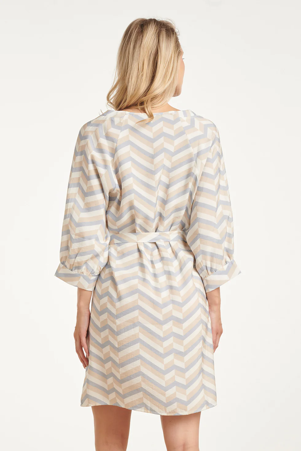 Dames Jurk Met Chevron Print | Muticolour - Image 12