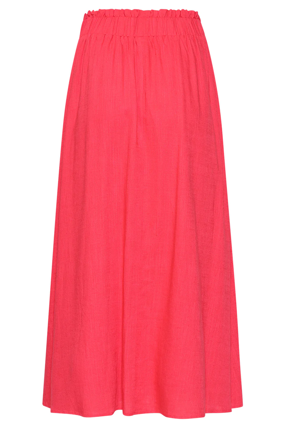 Dames Rok Met Elastische Taille En Midi Lengte | Fuchsia - Image 7