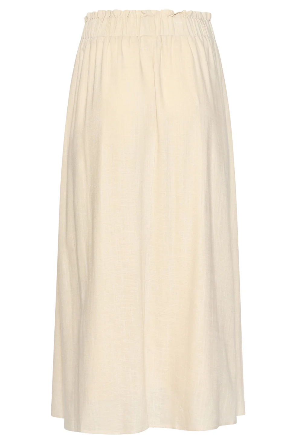 Dames Rok Met Elastische Taille En Midi Lengte | Sand - Image 14