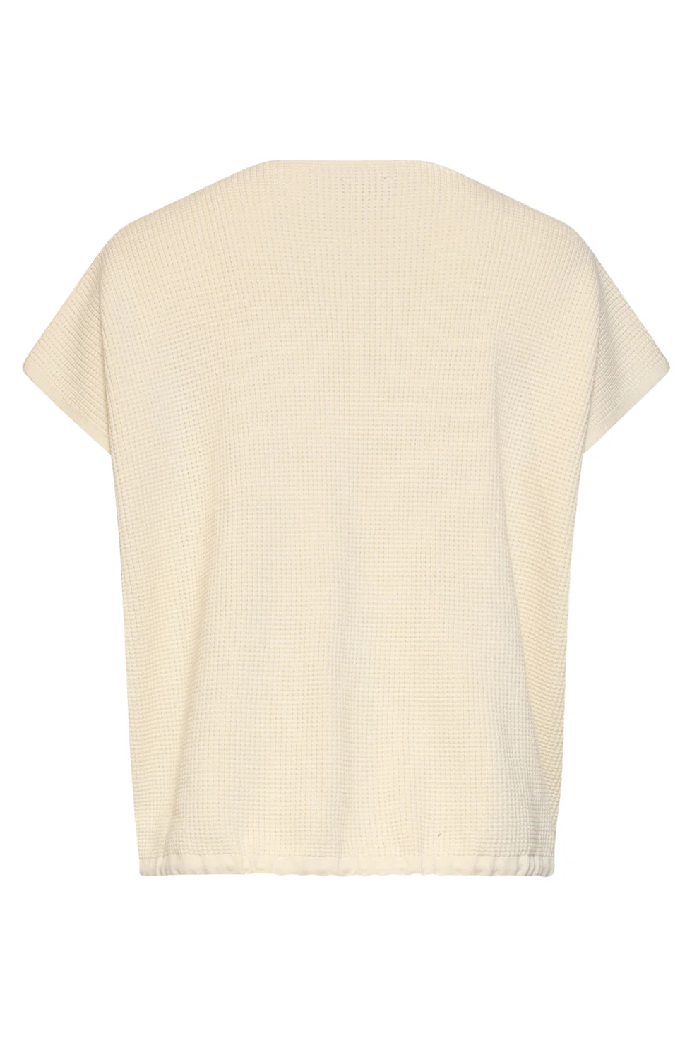 Dames Top Met V-Hals En Trekkoord | Off White - Image 8