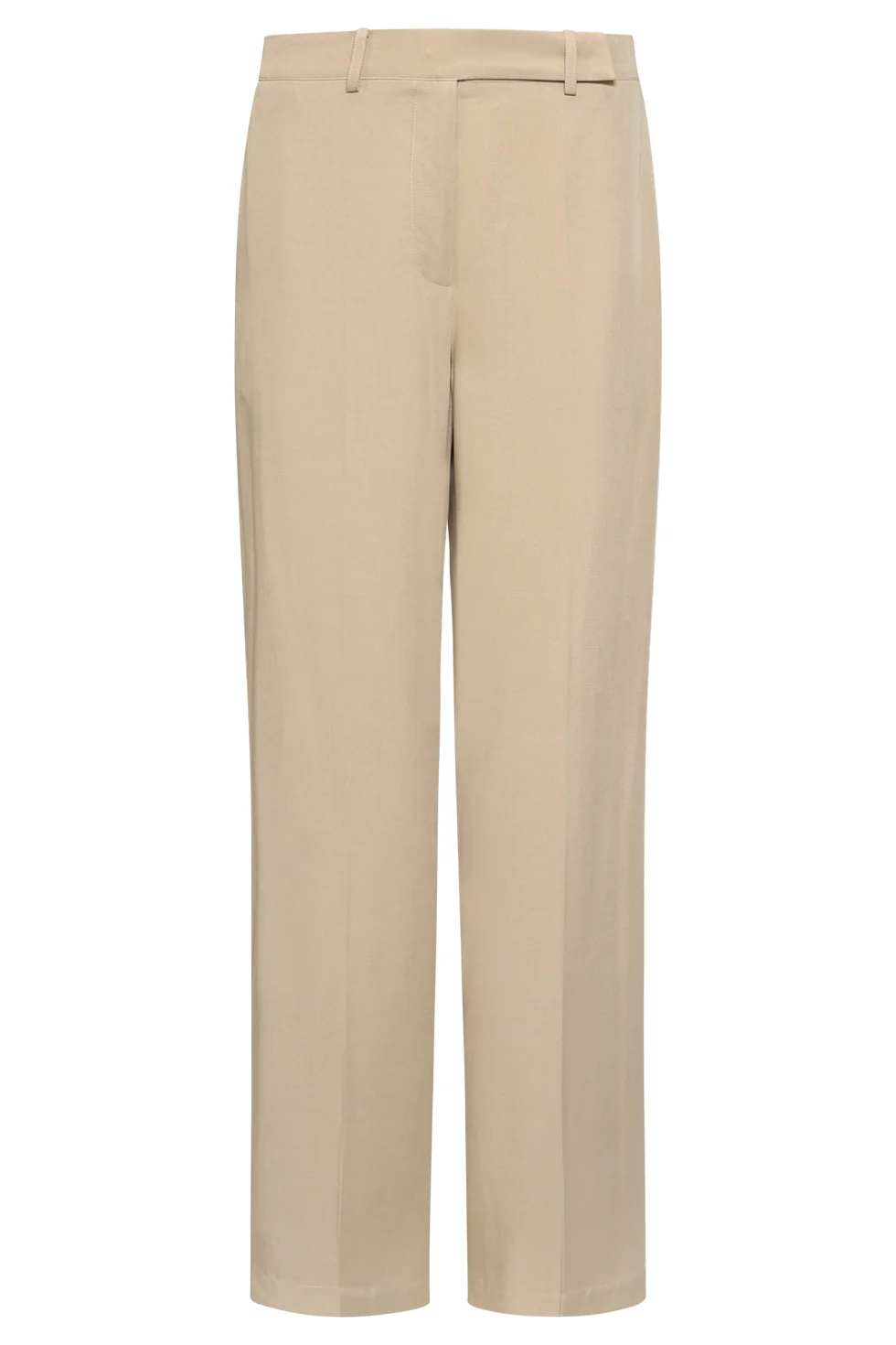 Dames Zachte Wijde Pantalon Met Rechte Pijpen | Dark Sand - Image 4
