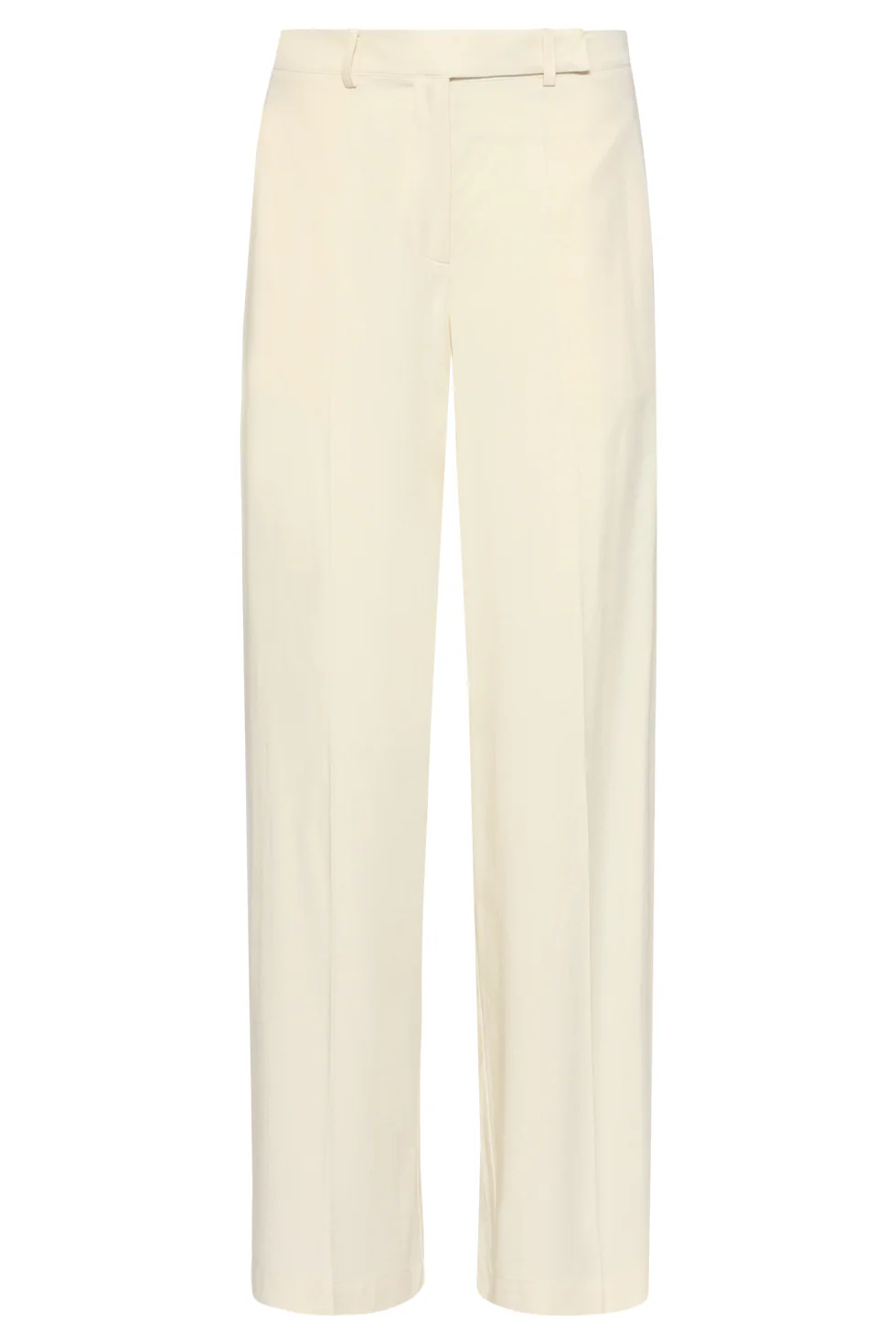 Dames Zachte Wijde Pantalon Met Rechte Pijpen | Off White - Image 4