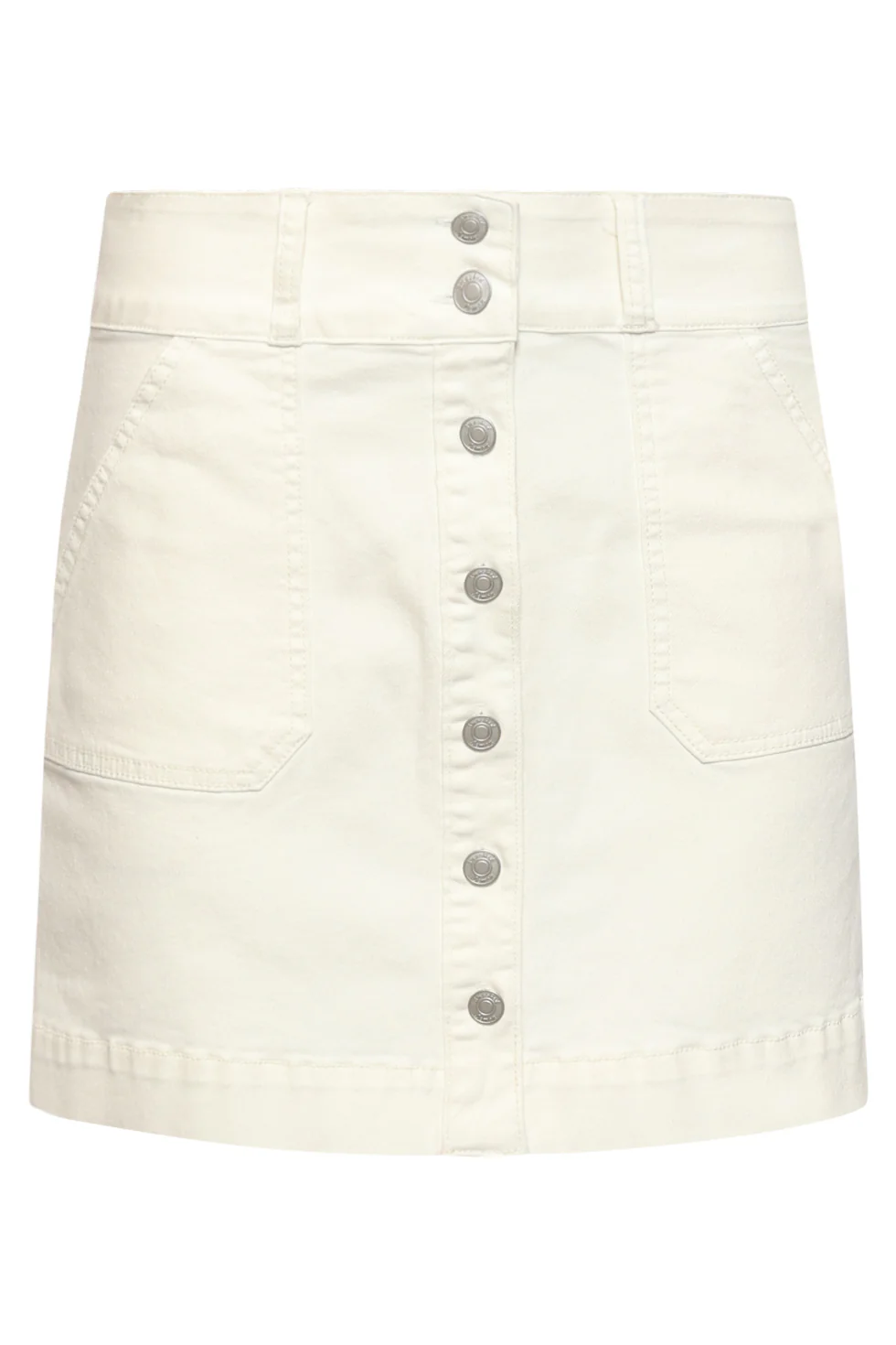 Denim Mini-Rok Met Knoopsluiting En Steekzakken | Off White - Image 11