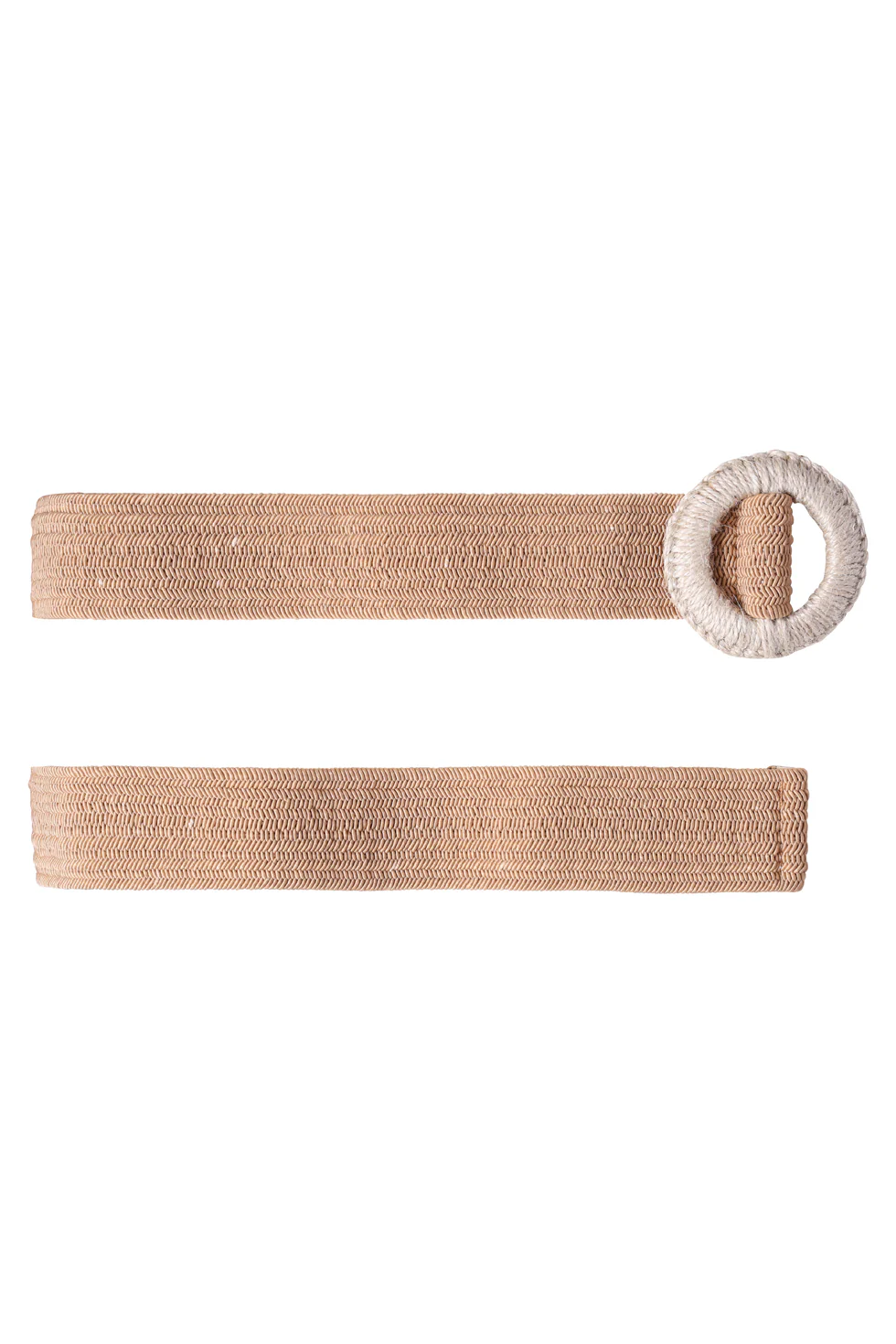 Elastische Taille Riem Met Gevlochten Gesp | Dark Sand - Image 4