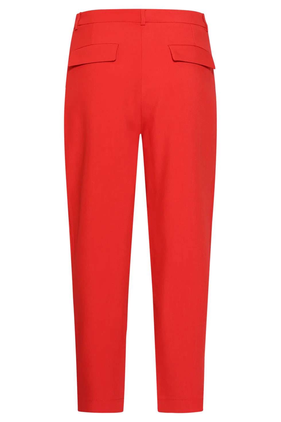 Elegante Pantalon Met Plooi En Hoge Taille | Red - Image 7