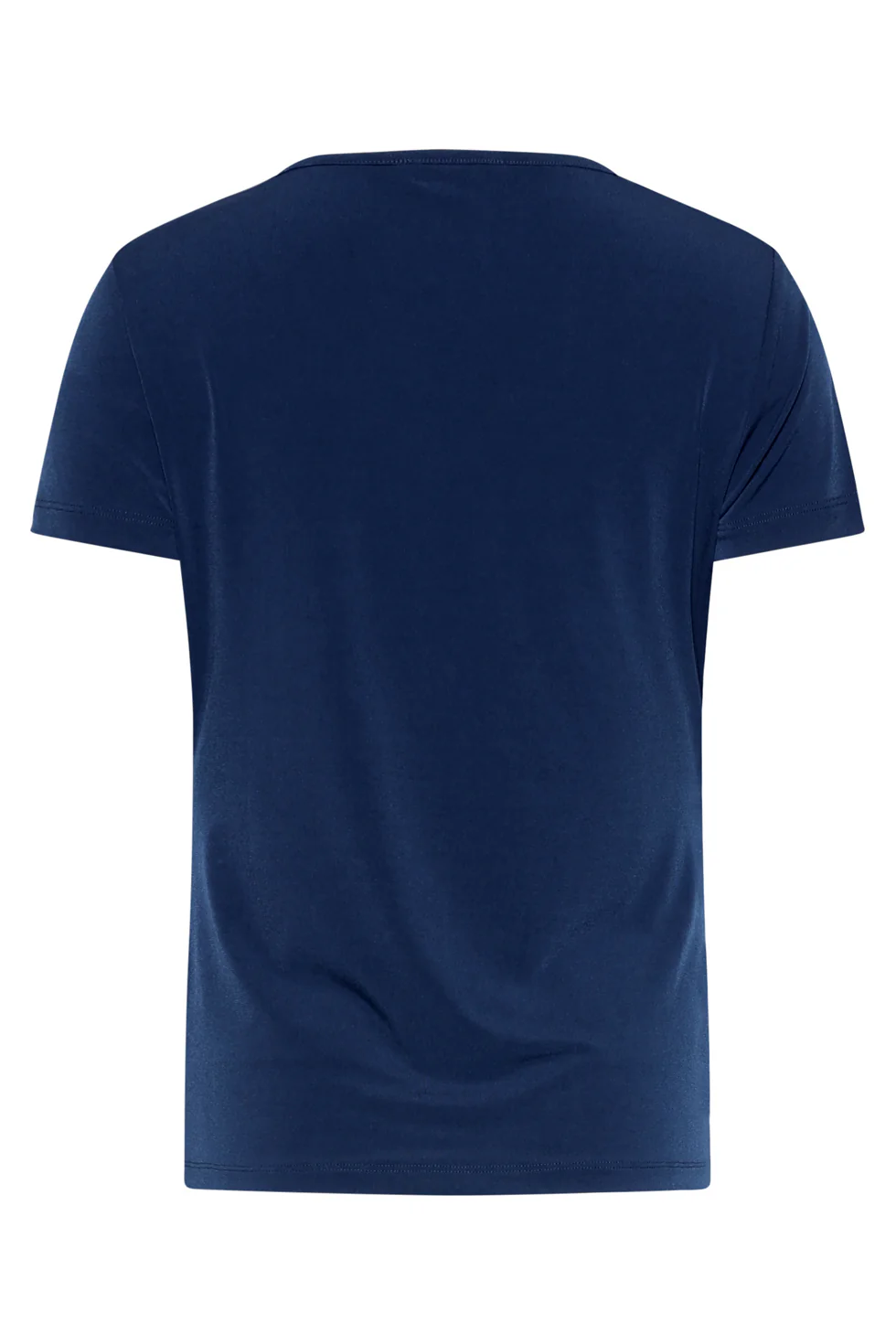 Elegante Stretch Top Met Gedrapeerde Halslijn | Navy - Image 13