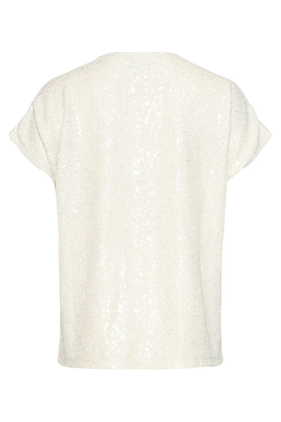 Elegante Top Met Pailletten En Korte Mouwen | Sand - Dark Sand - Image 7