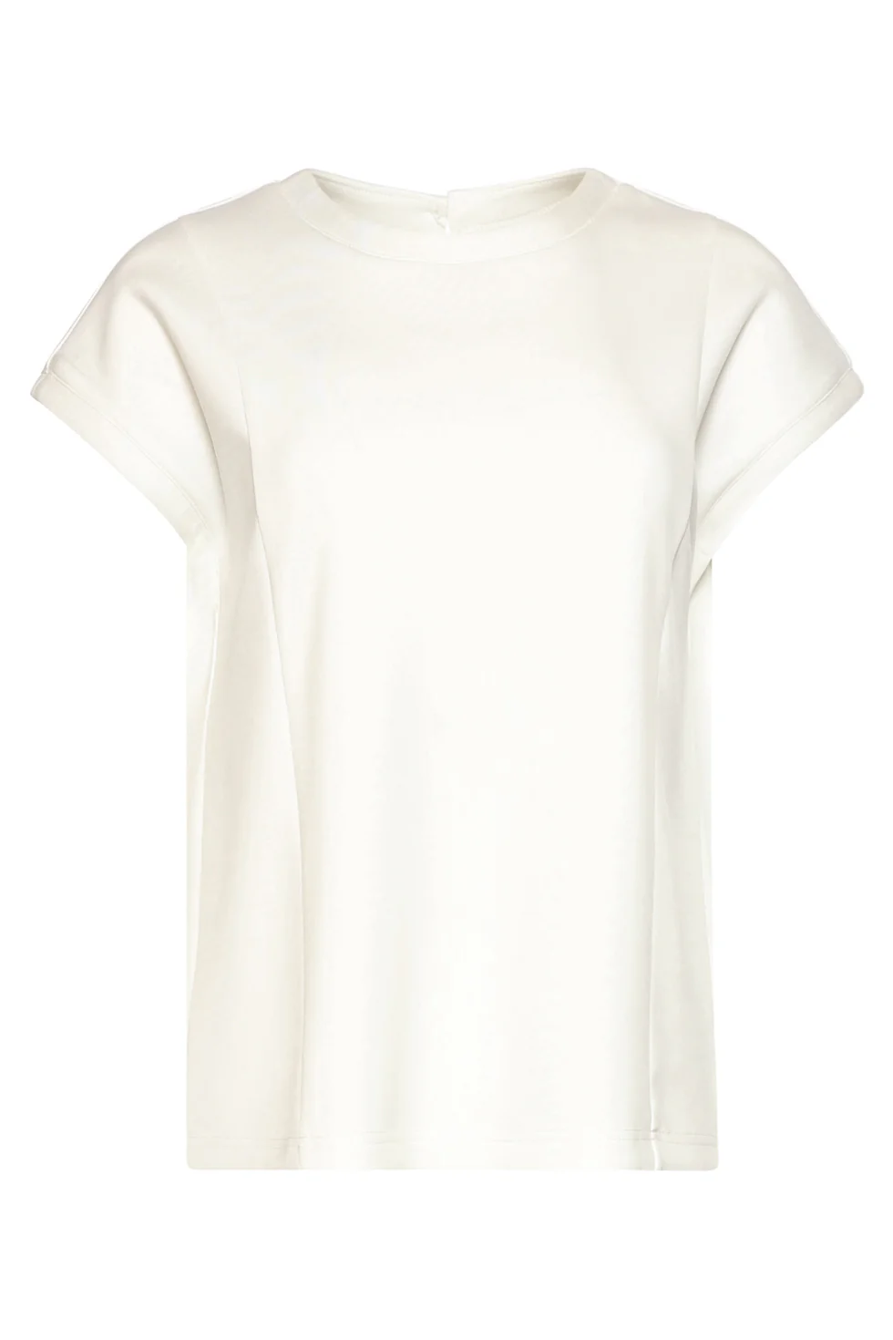 Elegante Witte Top Met Kapmouwtjes | Off White - Image 2