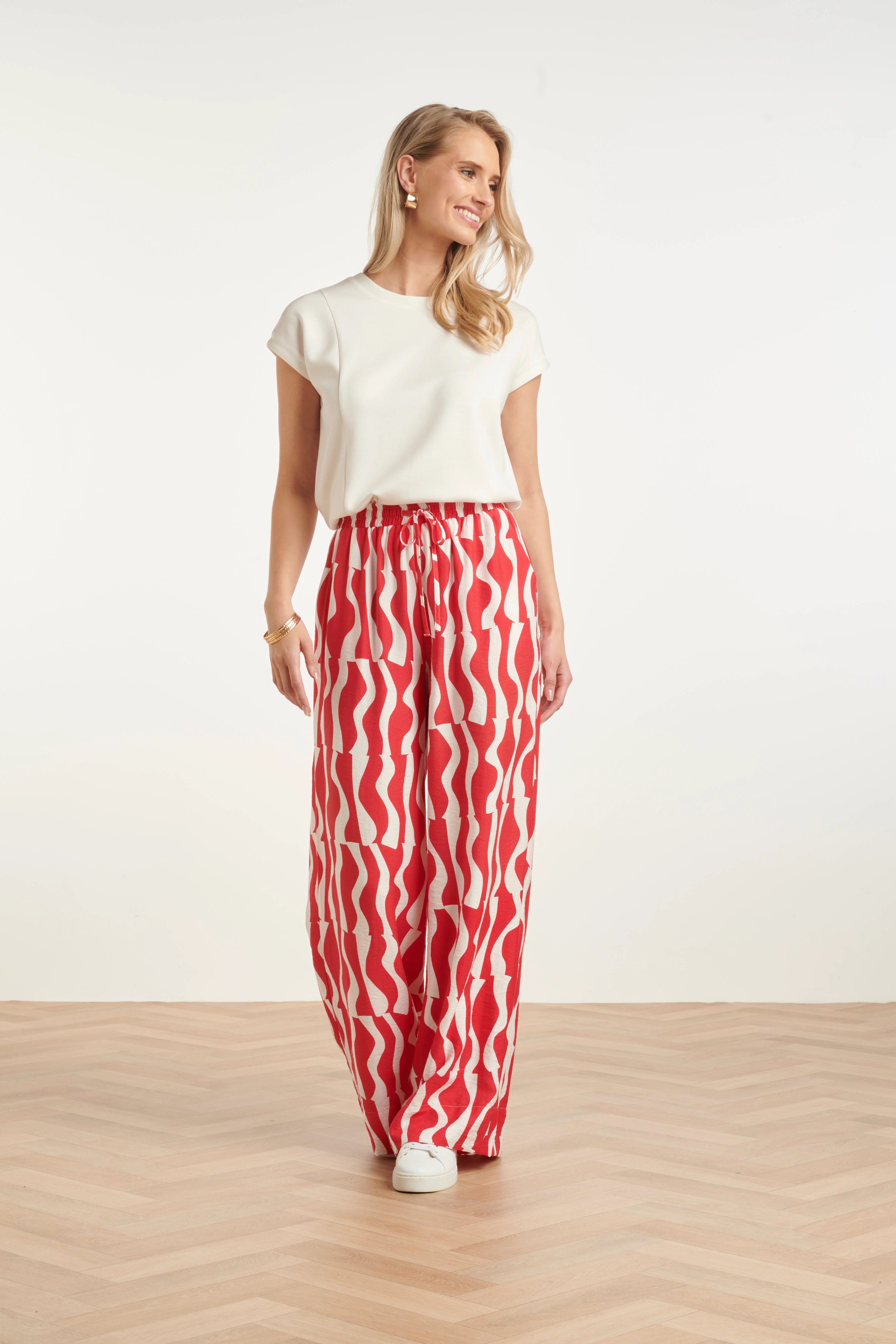 Elegante Witte Top Met Kapmouwtjes | Off White - Image 3