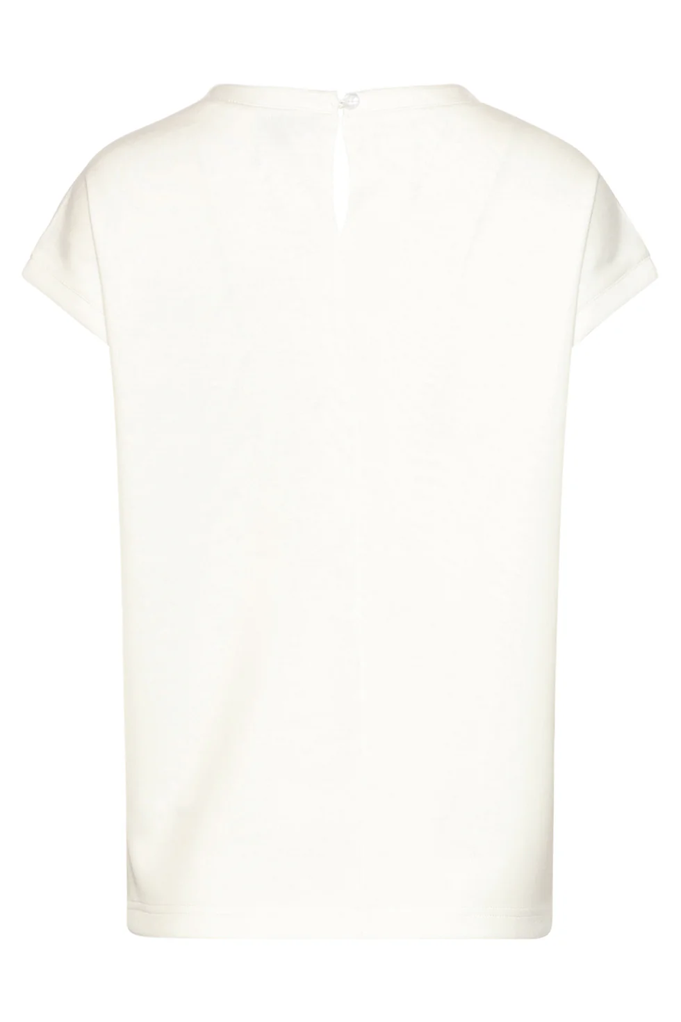 Elegante Witte Top Met Kapmouwtjes | Off White - Image 7