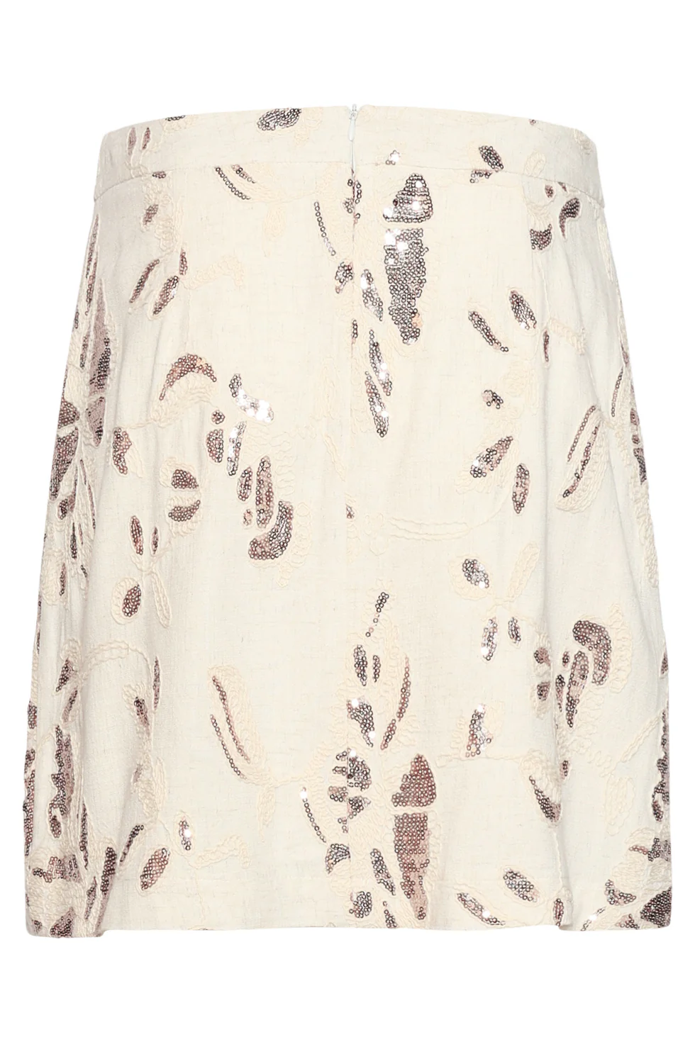 Feestelijke Mini-Rok Met Glitterende Lovertjes Print | Sand - Copper - Image 7