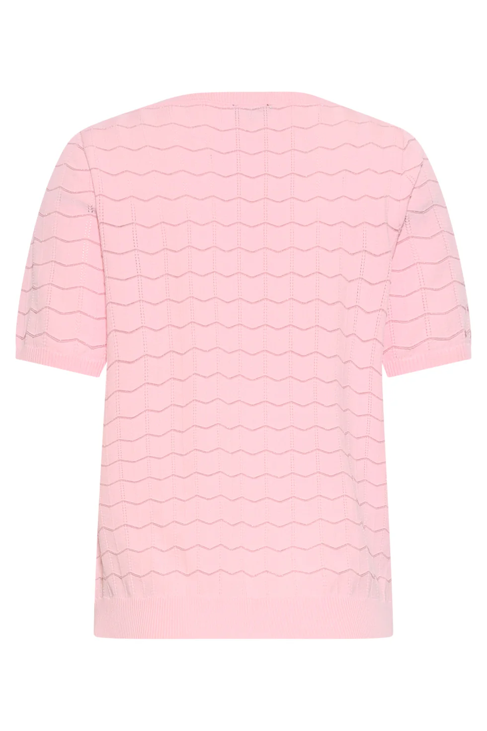 Gebreide Top Met Lurex Golvende Texture | Pink - Gold - Image 7