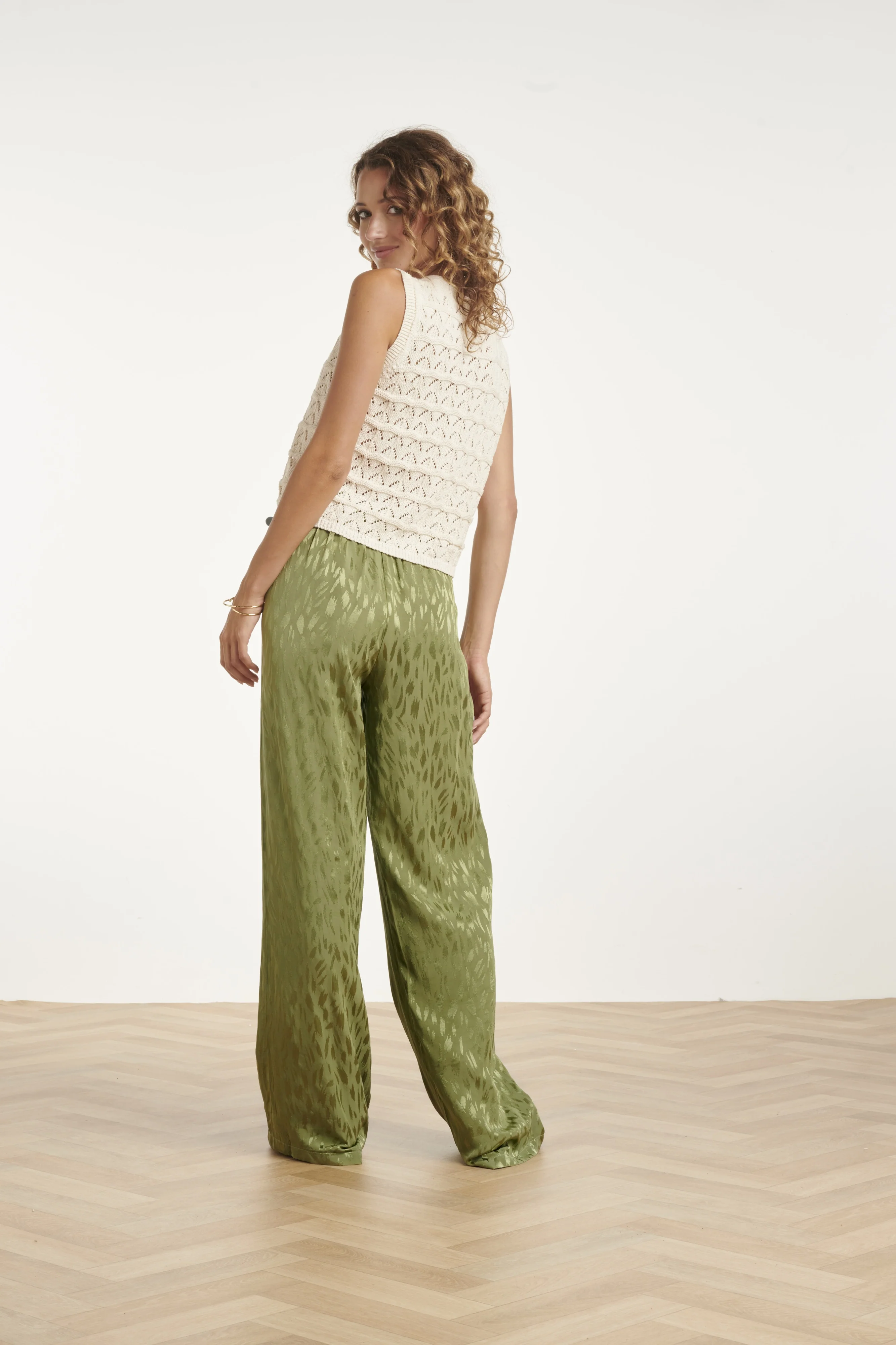 Gebreide Top Met Trendy Vetersluiting | Off White - Image 9
