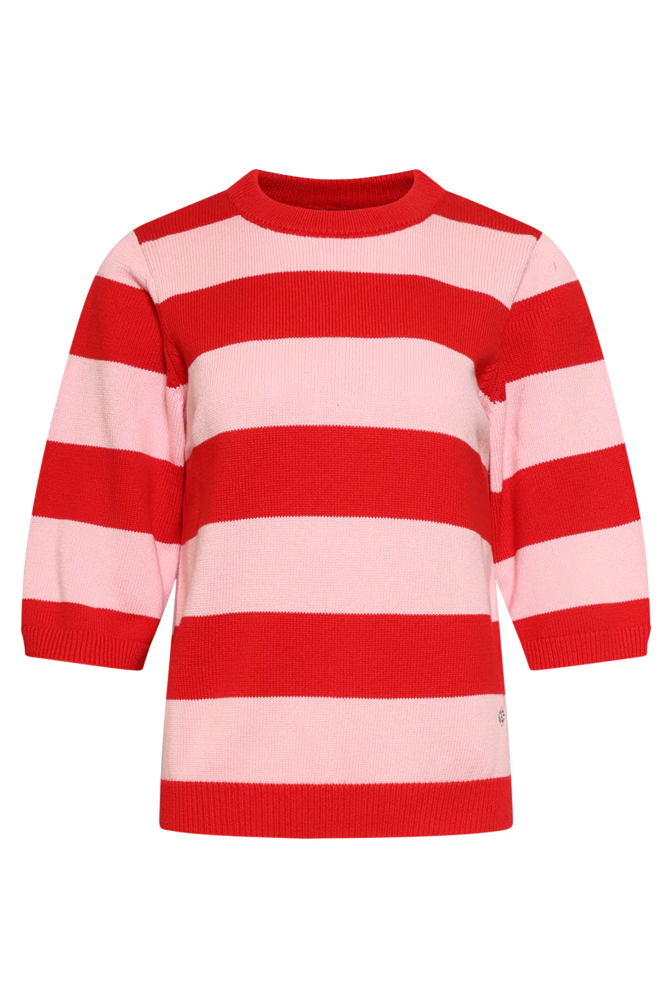 Gestreepte Knit Trui β Rood & Roze Colourblock | Red - Pink - Image 11