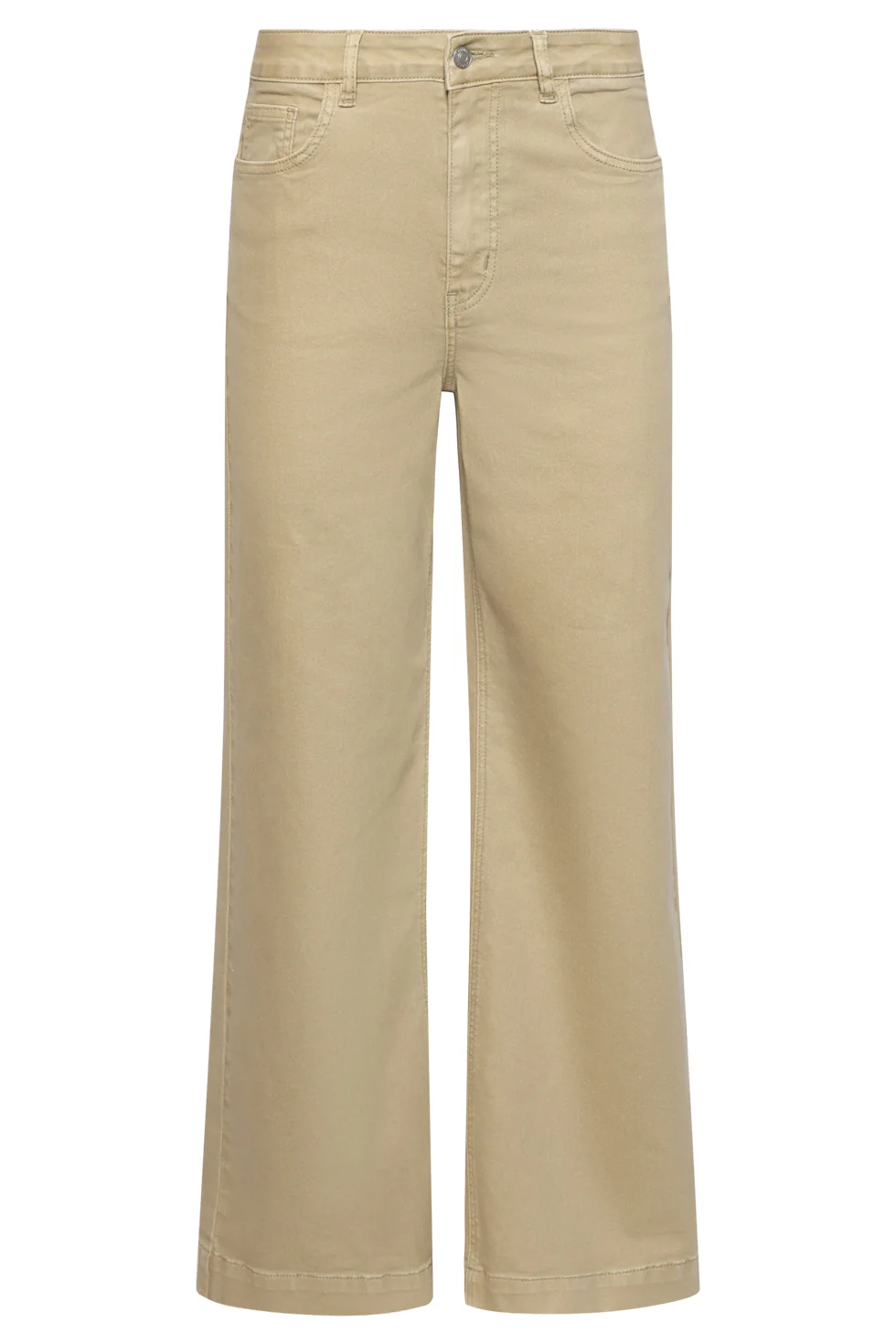 High-Waisted Wide Leg Jeans | Dark Sand - Image 11