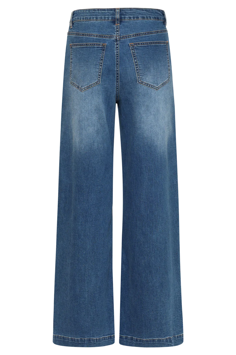 High-Waisted Wide Leg Jeans | Medium Blue Denim - Image 7