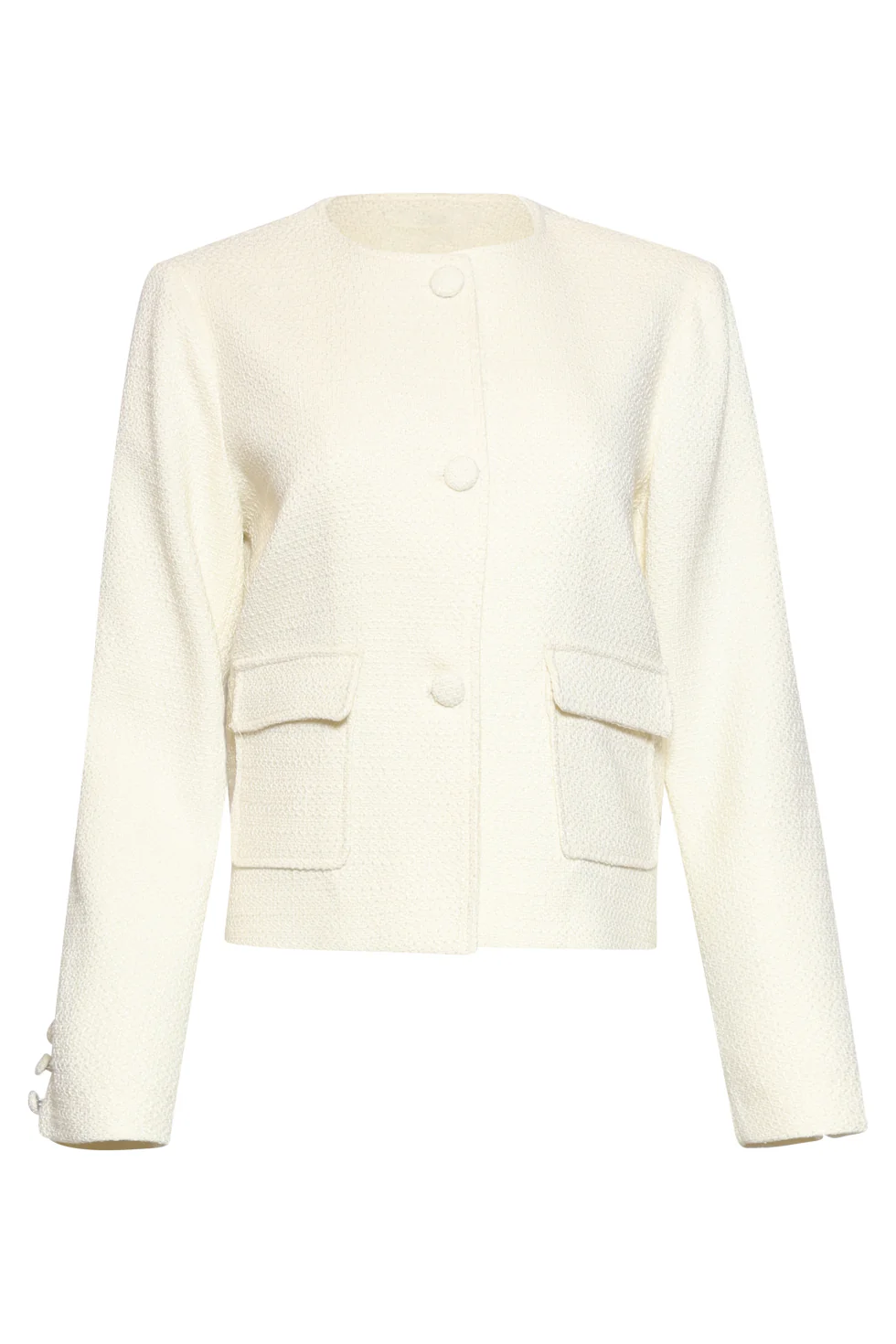 Klassieke Tweed-Style Blazer | Off White - Image 2