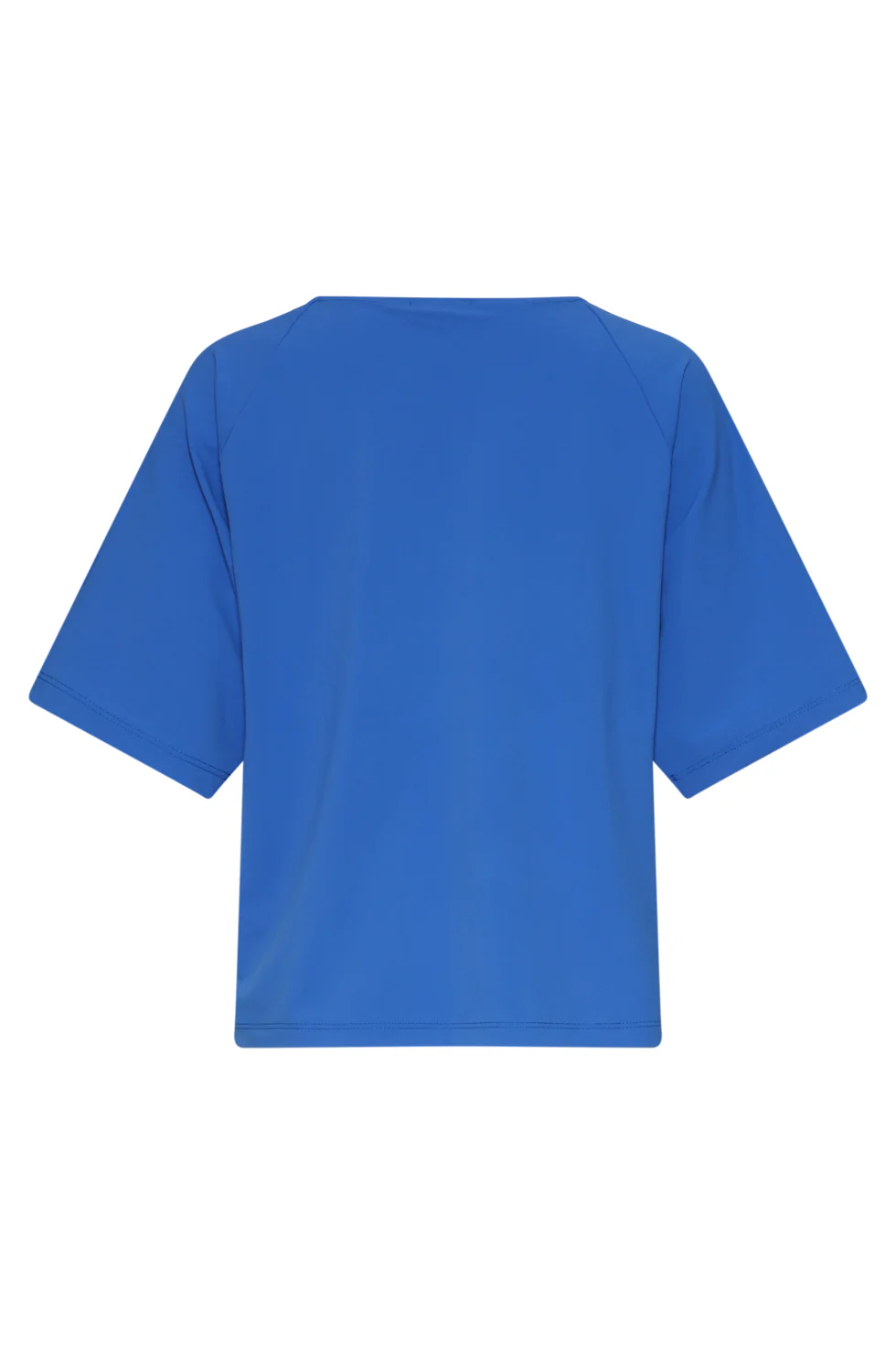 Kobaltblauwe Travel Top Met Korte Mouwen En Ronde Hals | Cobalt - Image 8