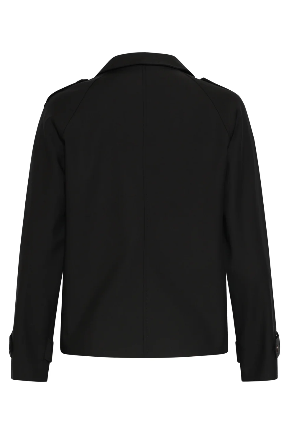 Kort Double-Breasted Trench Coat | Black - Image 14