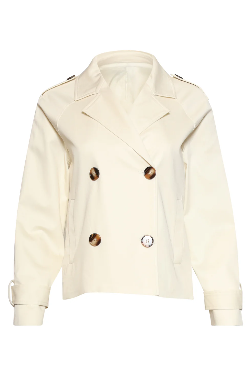 Kort Double-Breasted Trench Coat | Off White - Image 4