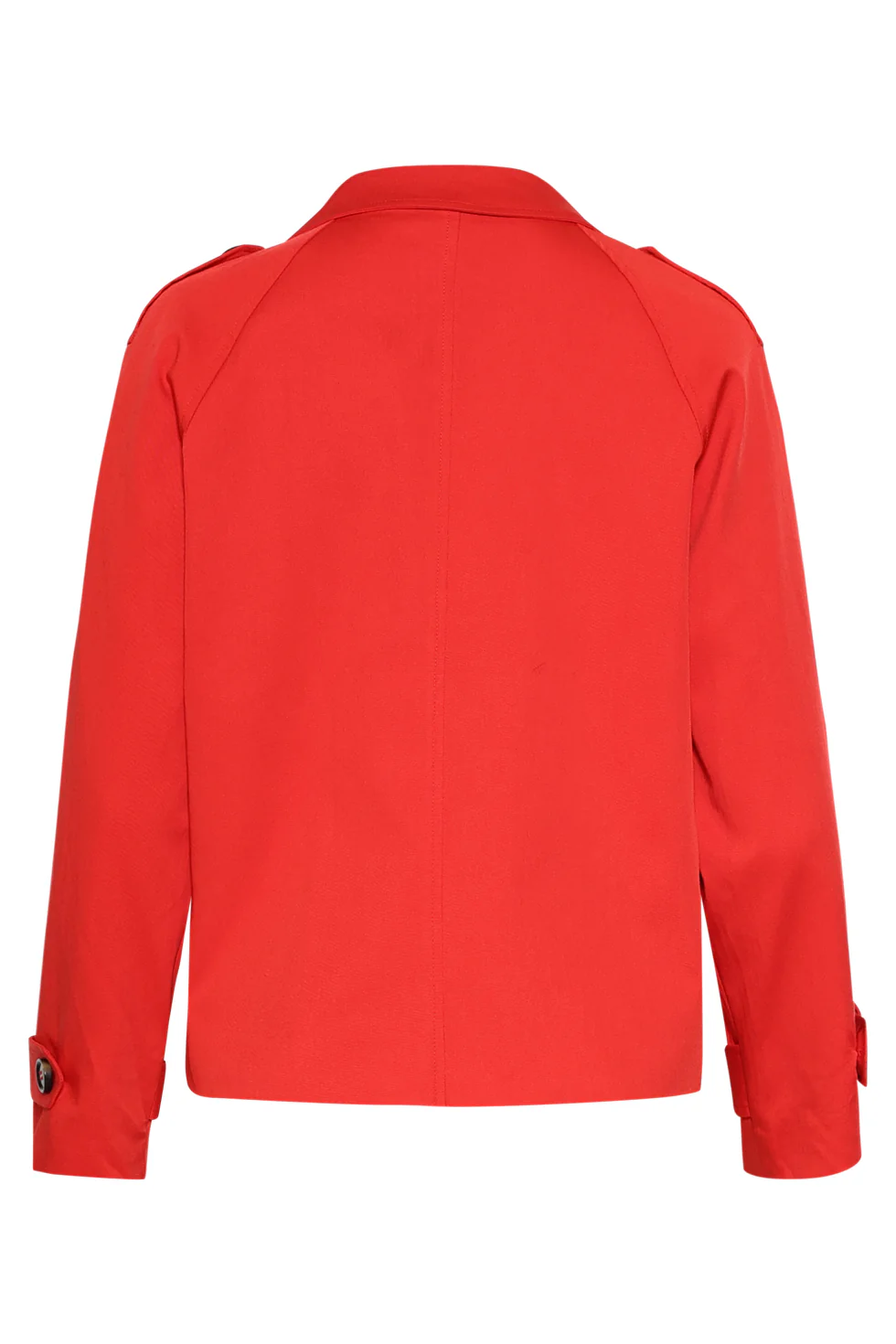 Kort Double-Breasted Trench Coat | Red - Image 13