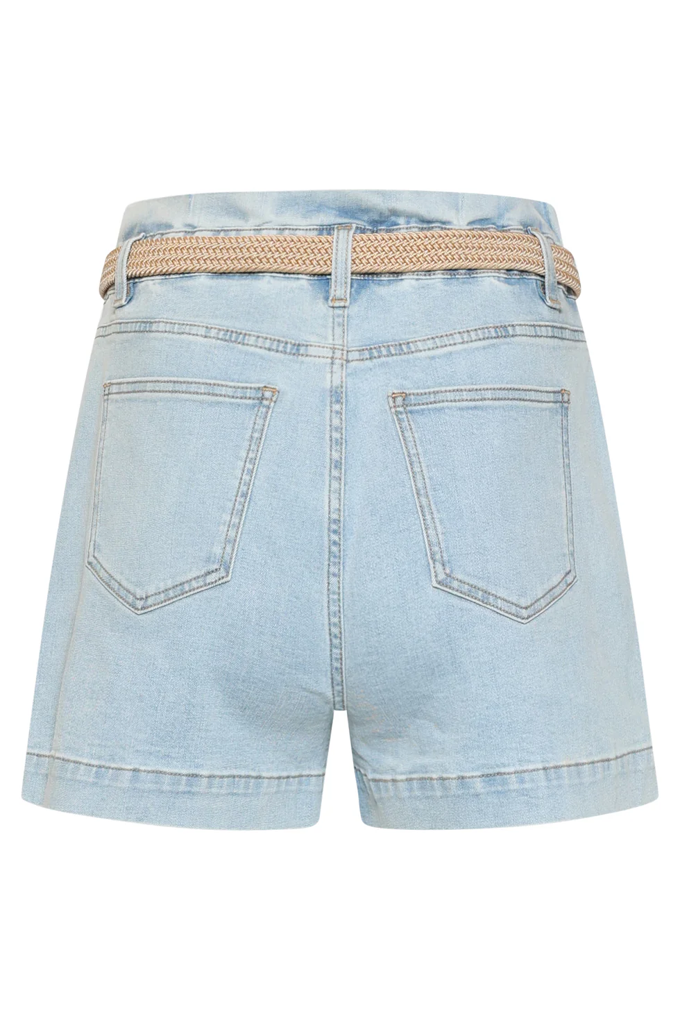 Korte Broek Met Riem En Hoge Taille | Denim - Image 9