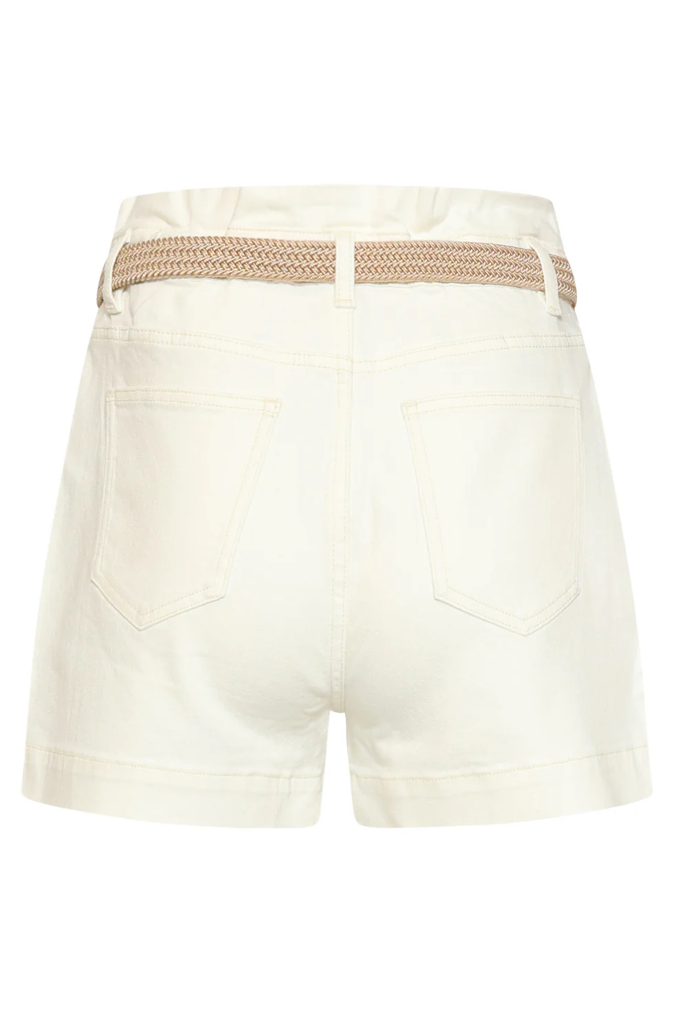 Korte Broek Met Riem En Hoge Taille | Off White - Image 8