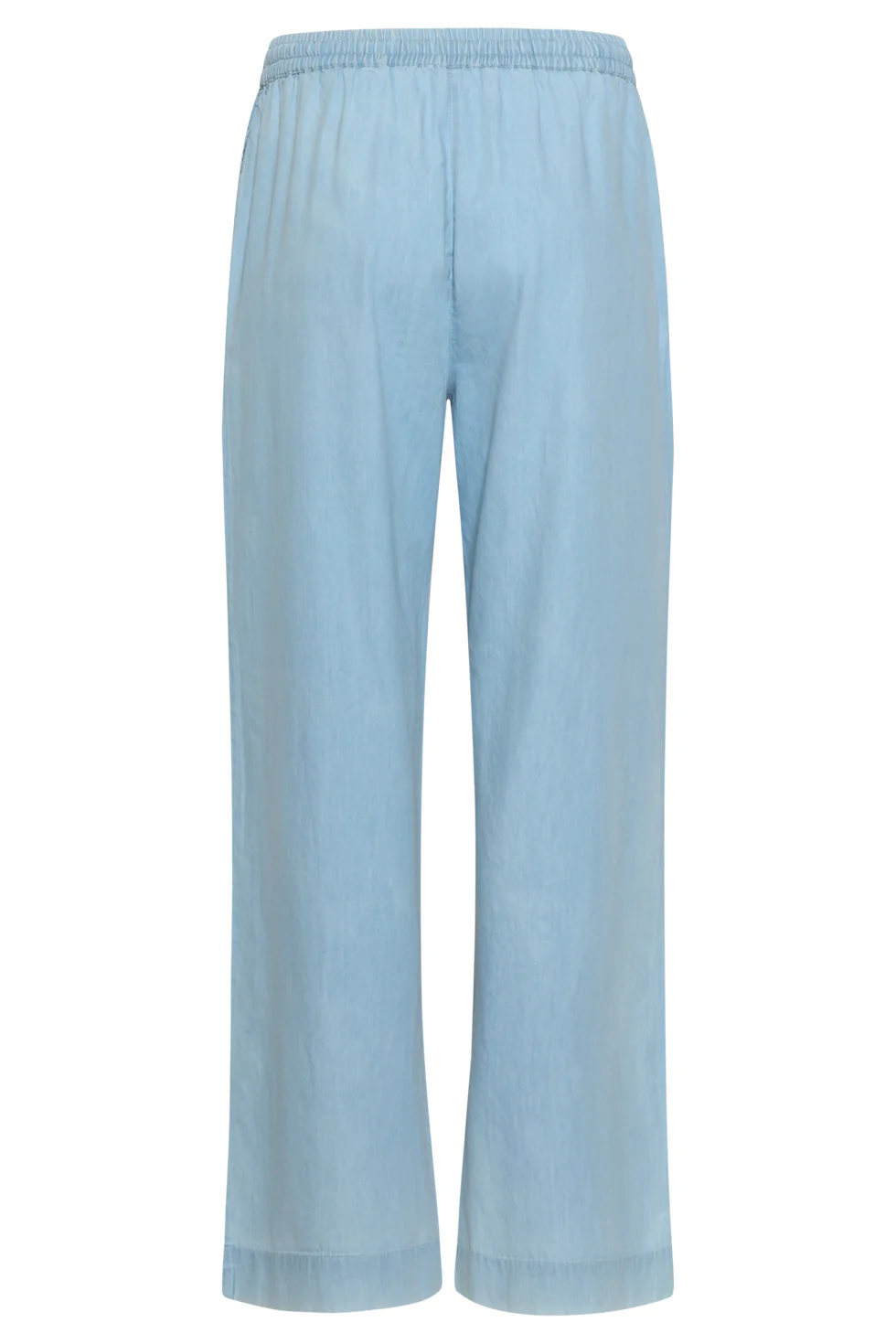Lichtblauwe Wide Leg Broek Met Koordsluiting | Denim - Image 14