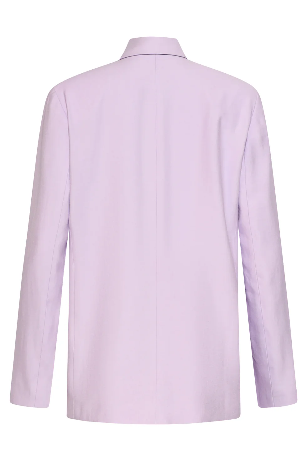 Linnen-Look Blazer Met Dubbele Knoopsluiting | Lilac - Image 7