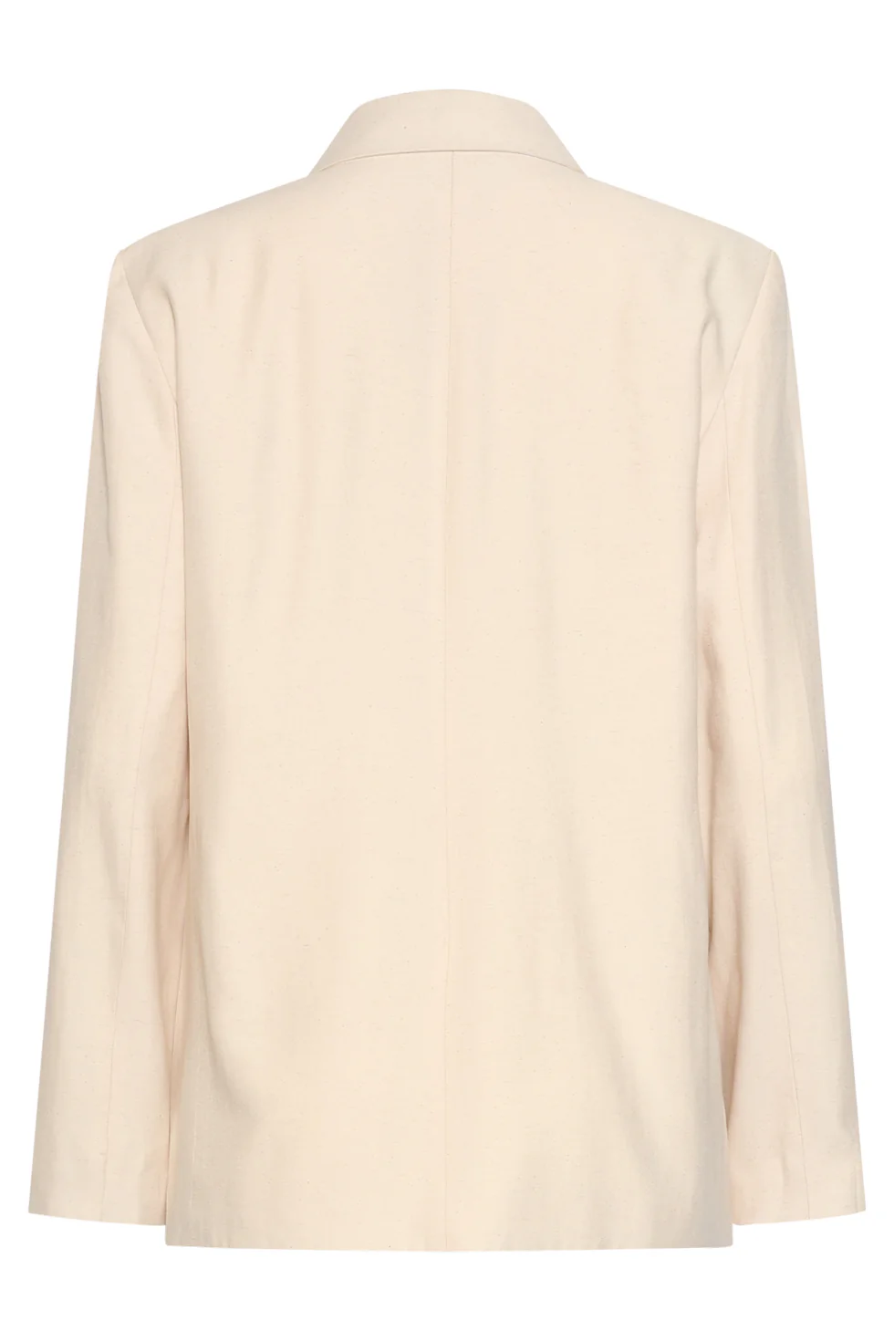 Linnen-Look Blazer Met Dubbele Knoopsluiting | Sand - Image 7