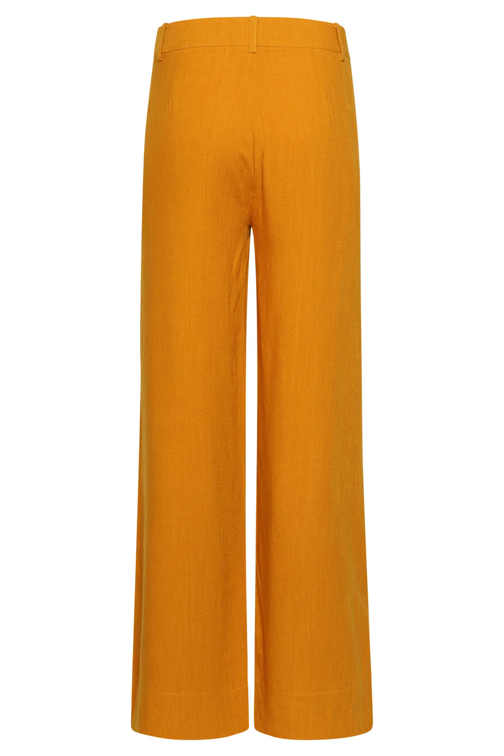 Linnen Wide Leg Pantalon | Mustard - Image 7