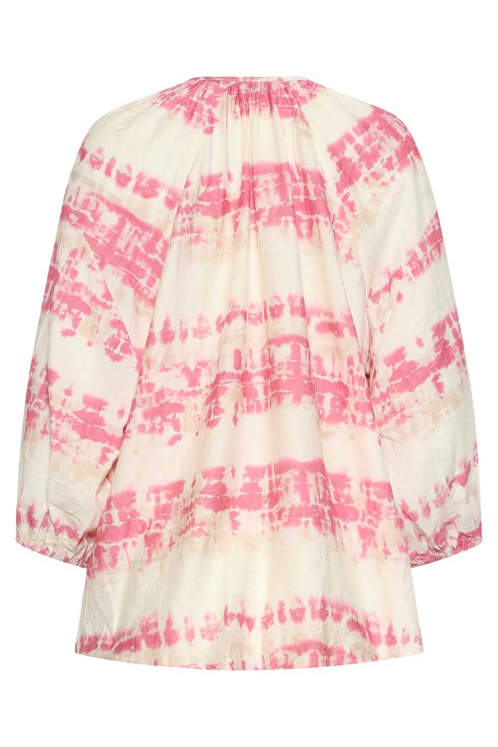 Luchtige Blouse Met Roze Tie-Dye Print | Old Pink - Sand - Image 7