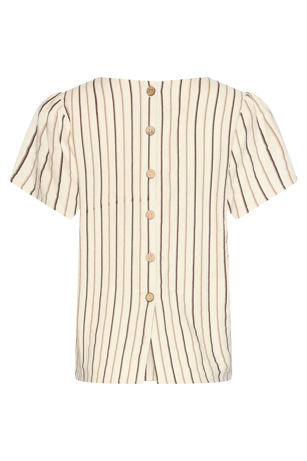 Luchtige Top Met Verticale Streep Print | Sand - Brown - Image 7