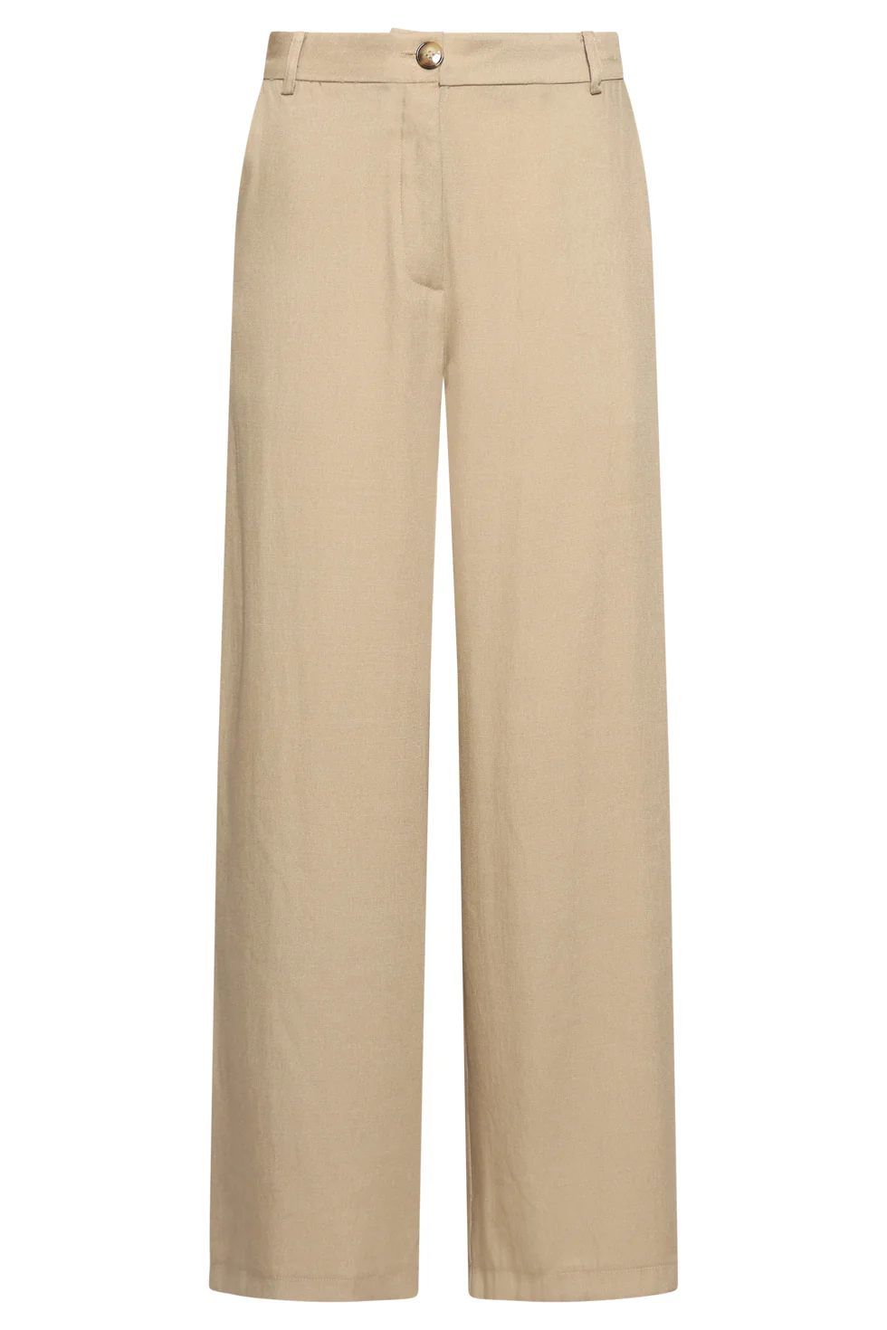 Luchtige Wide Leg Broek In Zandkleur – Stijlvolle Essentials | Dark Sand - Image 2