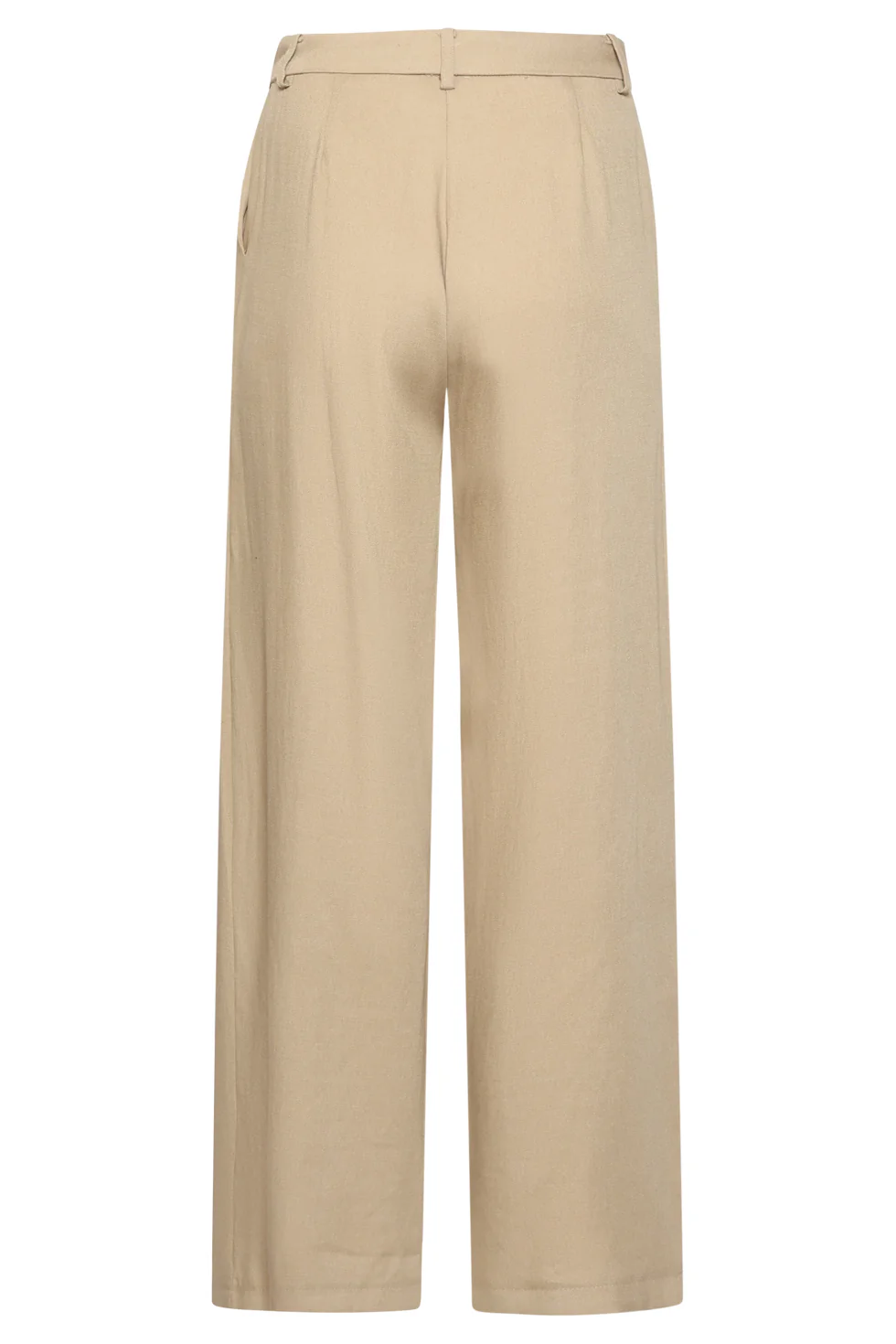Luchtige Wide Leg Broek In Zandkleur – Stijlvolle Essentials | Dark Sand - Image 7