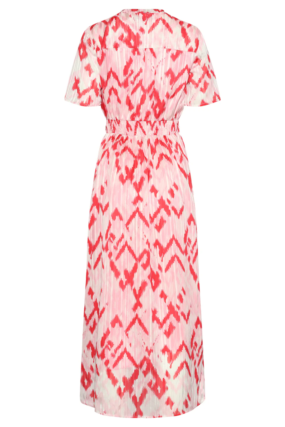 Maxi-Jurk Met Zigzag Aztec Print In Roze En Wit | Red - Pink - Image 7