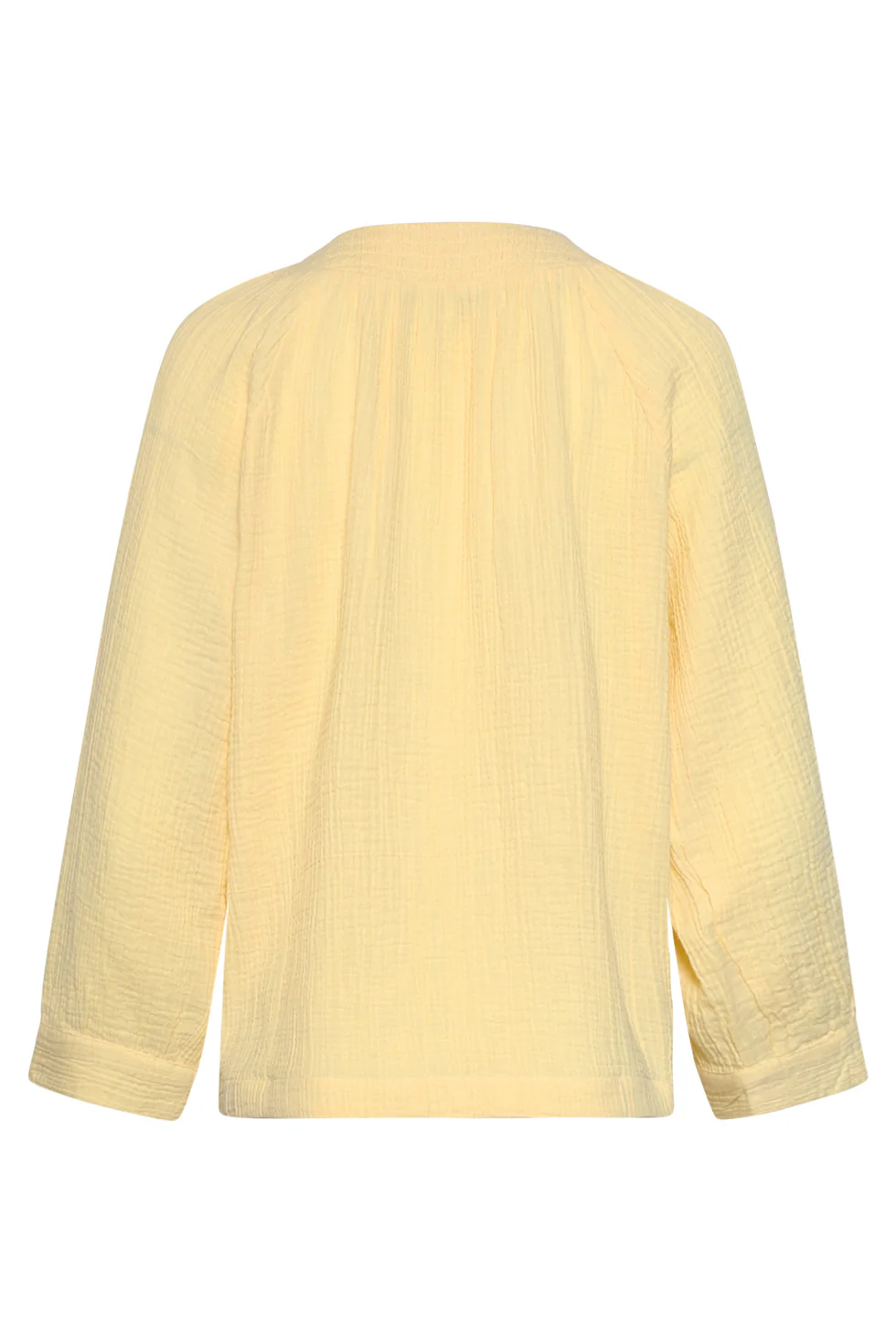 Mousseline Top Met V-Hals | Light Yellow - Image 14