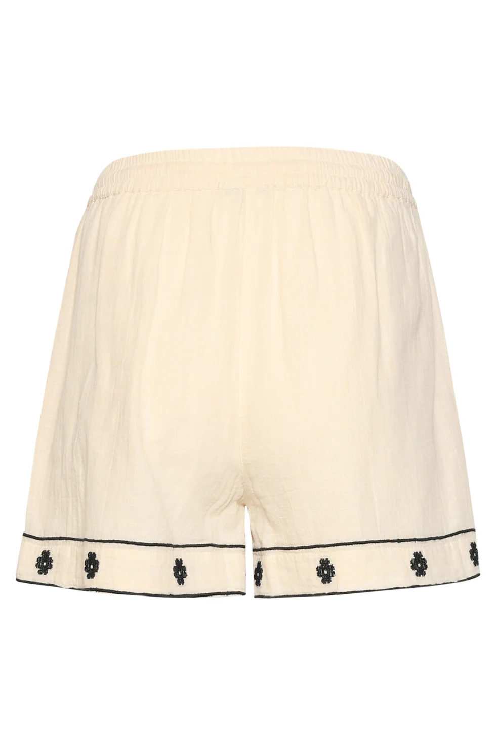 Off White Shorts Met Zwarte Borduursels | Off White - Black - Image 14