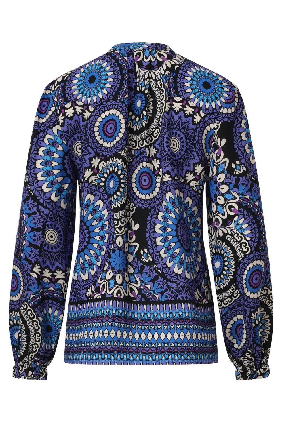Ornamentale Top In Paars En Blauw Tinten | Purple-Multicolour - Image 7