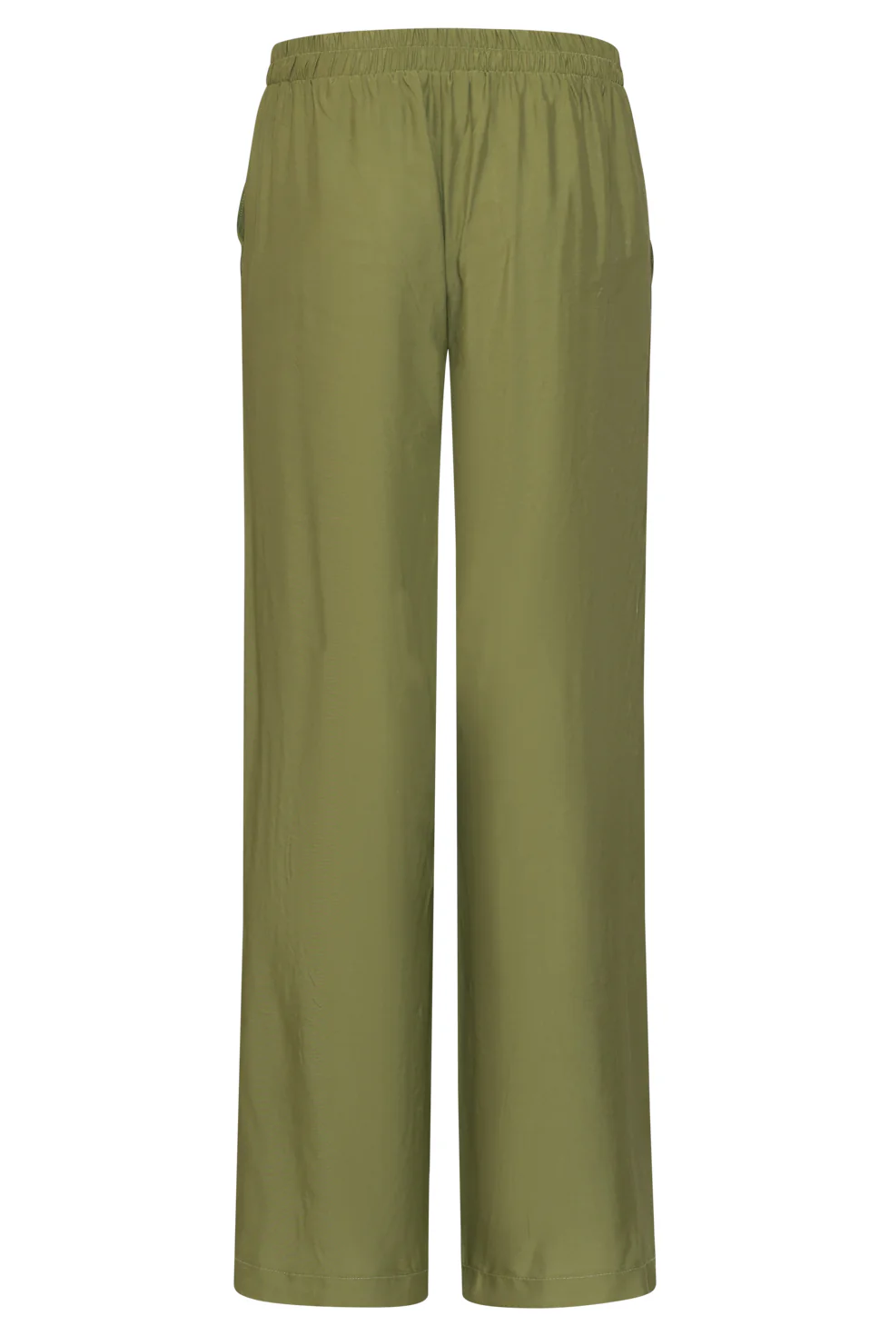 Stijlvolle Wide-Leg Broek Met Gladde Tailleband | Army - Image 9