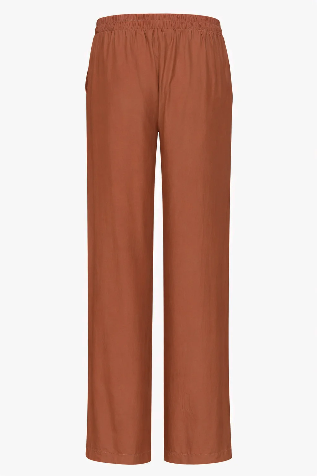 Stijlvolle Wide-Leg Broek Met Gladde Tailleband | Brown - Image 7